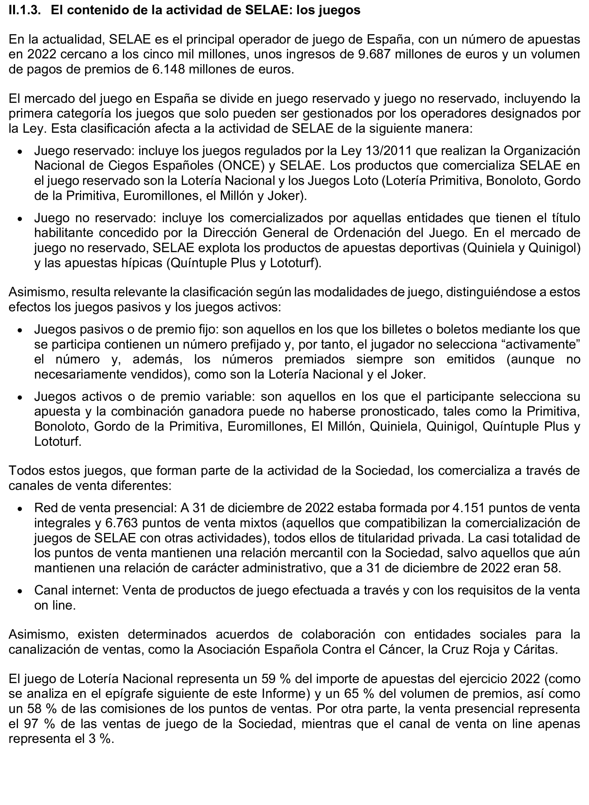 Imagen del artículo Resolución de 8 de mayo de 2025, aprobada por la Comisión Mixta para las Relaciones con el Tribunal de Cuentas, en relación con el Informe de fiscalización del sistema de control aplicado en la gestión de premios por la Sociedad Estatal Loterías y Apuestas del Estado, S.M.E., SA, (SELAE), ejercicio 2022.