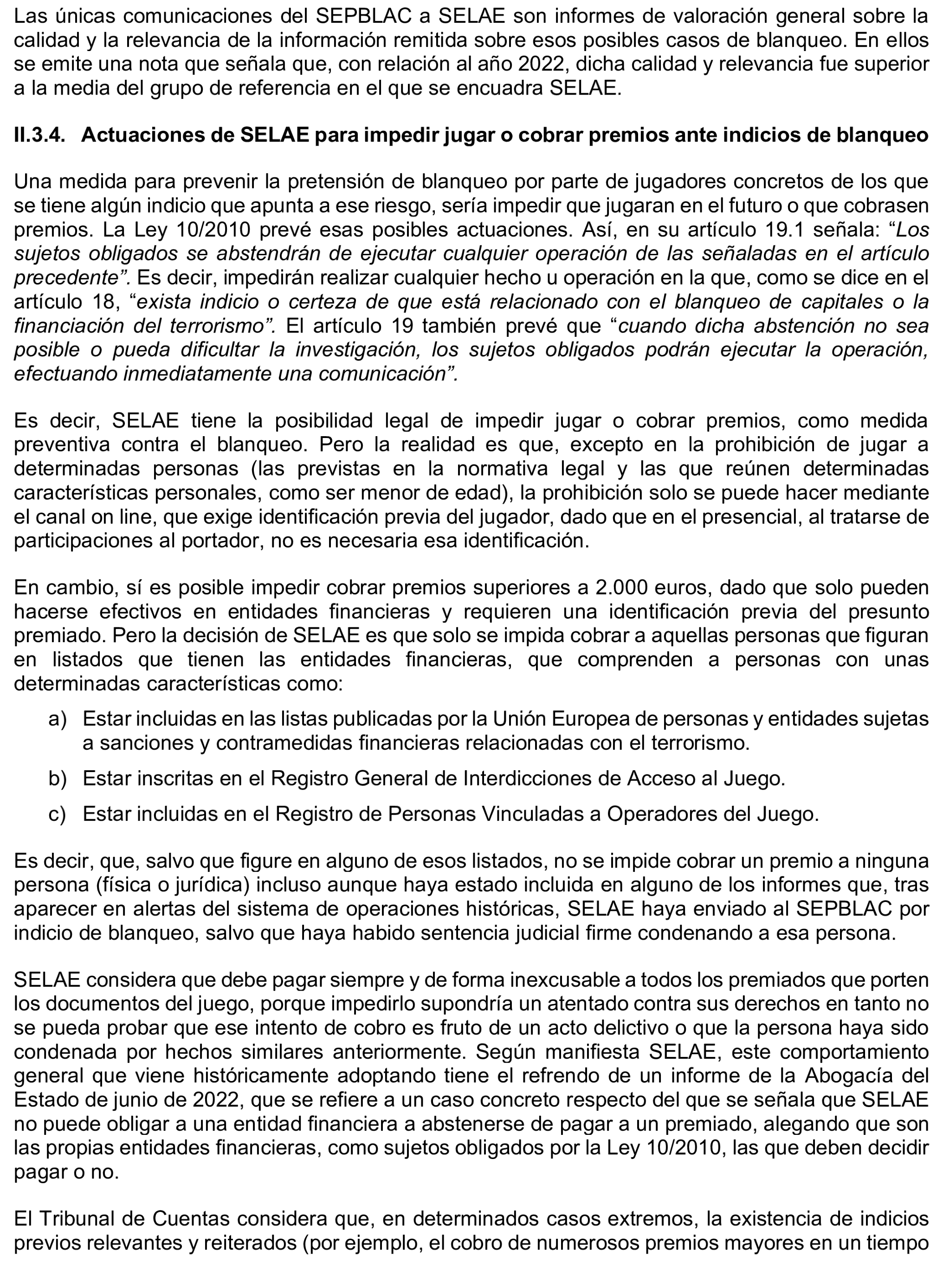 Imagen del artículo Resolución de 8 de mayo de 2025, aprobada por la Comisión Mixta para las Relaciones con el Tribunal de Cuentas, en relación con el Informe de fiscalización del sistema de control aplicado en la gestión de premios por la Sociedad Estatal Loterías y Apuestas del Estado, S.M.E., SA, (SELAE), ejercicio 2022.