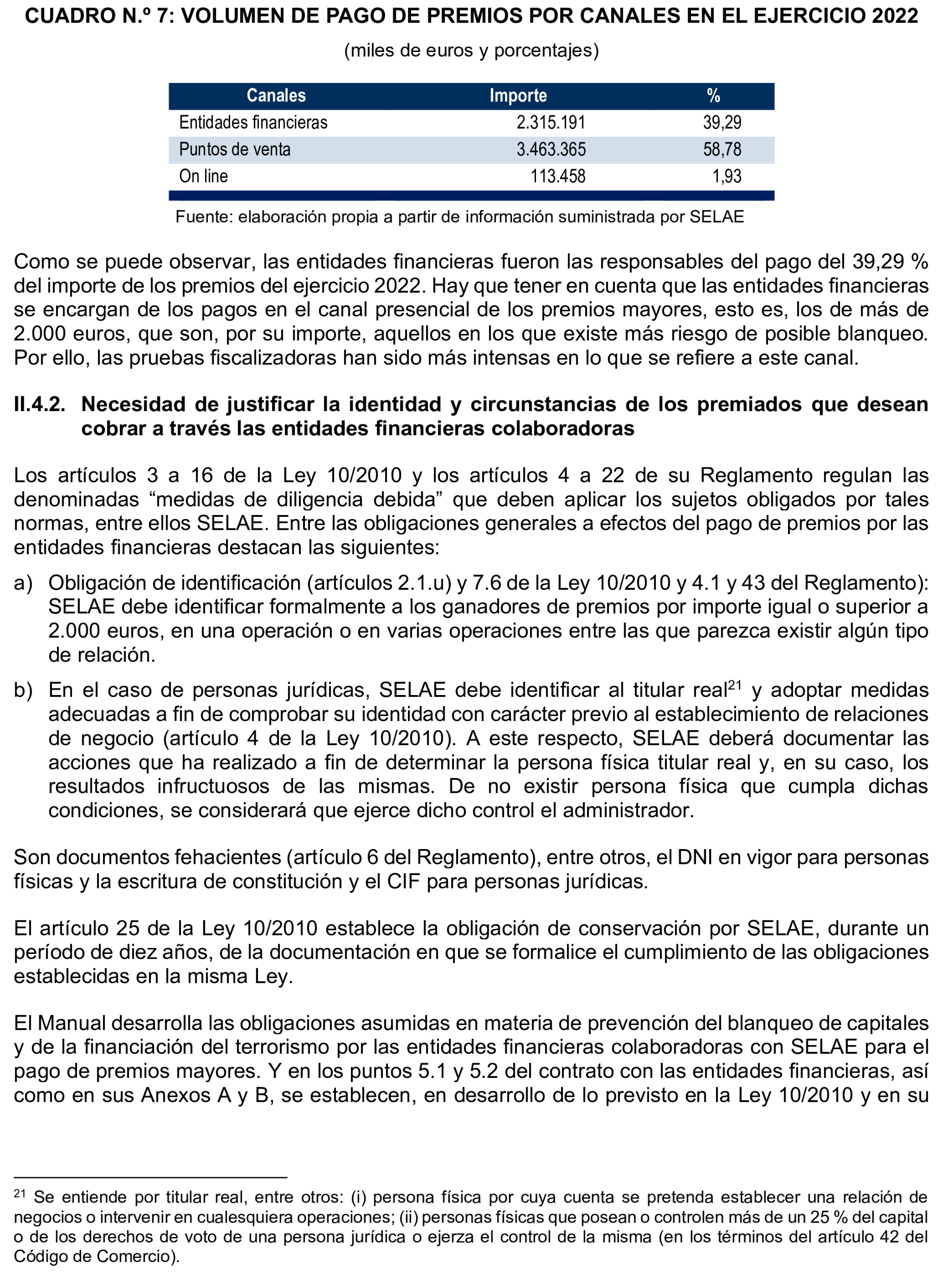 Imagen del artículo Resolución de 8 de mayo de 2025, aprobada por la Comisión Mixta para las Relaciones con el Tribunal de Cuentas, en relación con el Informe de fiscalización del sistema de control aplicado en la gestión de premios por la Sociedad Estatal Loterías y Apuestas del Estado, S.M.E., SA, (SELAE), ejercicio 2022.