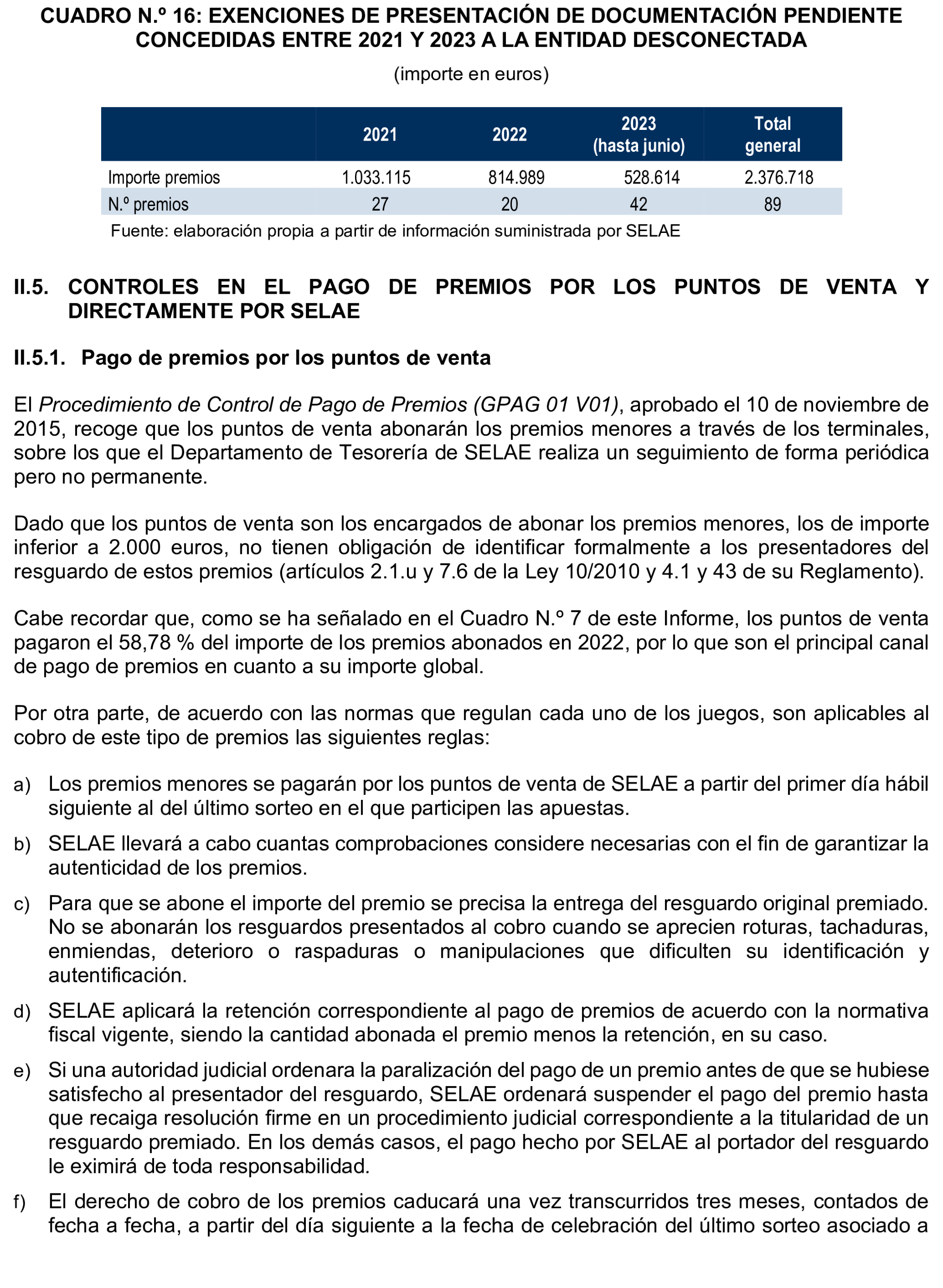 Imagen del artículo Resolución de 8 de mayo de 2025, aprobada por la Comisión Mixta para las Relaciones con el Tribunal de Cuentas, en relación con el Informe de fiscalización del sistema de control aplicado en la gestión de premios por la Sociedad Estatal Loterías y Apuestas del Estado, S.M.E., SA, (SELAE), ejercicio 2022.