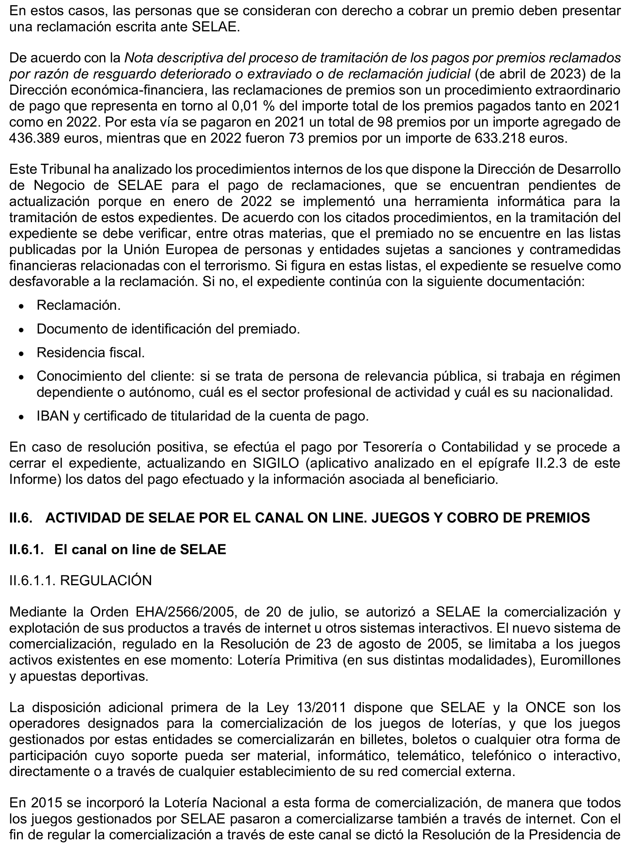 Imagen del artículo Resolución de 8 de mayo de 2025, aprobada por la Comisión Mixta para las Relaciones con el Tribunal de Cuentas, en relación con el Informe de fiscalización del sistema de control aplicado en la gestión de premios por la Sociedad Estatal Loterías y Apuestas del Estado, S.M.E., SA, (SELAE), ejercicio 2022.