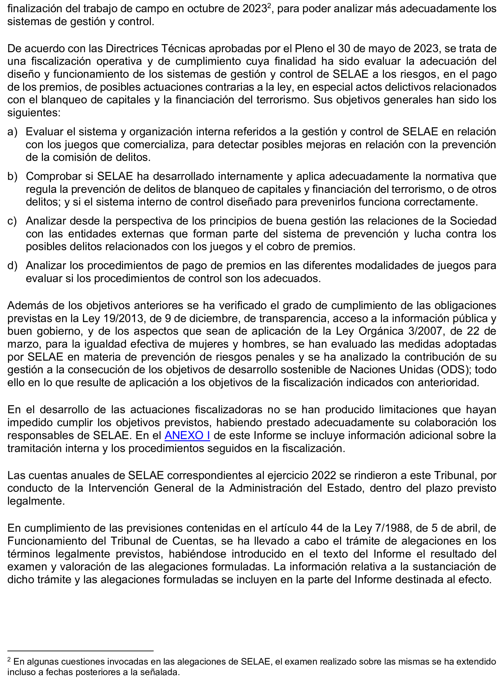 Imagen del artículo Resolución de 8 de mayo de 2025, aprobada por la Comisión Mixta para las Relaciones con el Tribunal de Cuentas, en relación con el Informe de fiscalización del sistema de control aplicado en la gestión de premios por la Sociedad Estatal Loterías y Apuestas del Estado, S.M.E., SA, (SELAE), ejercicio 2022.