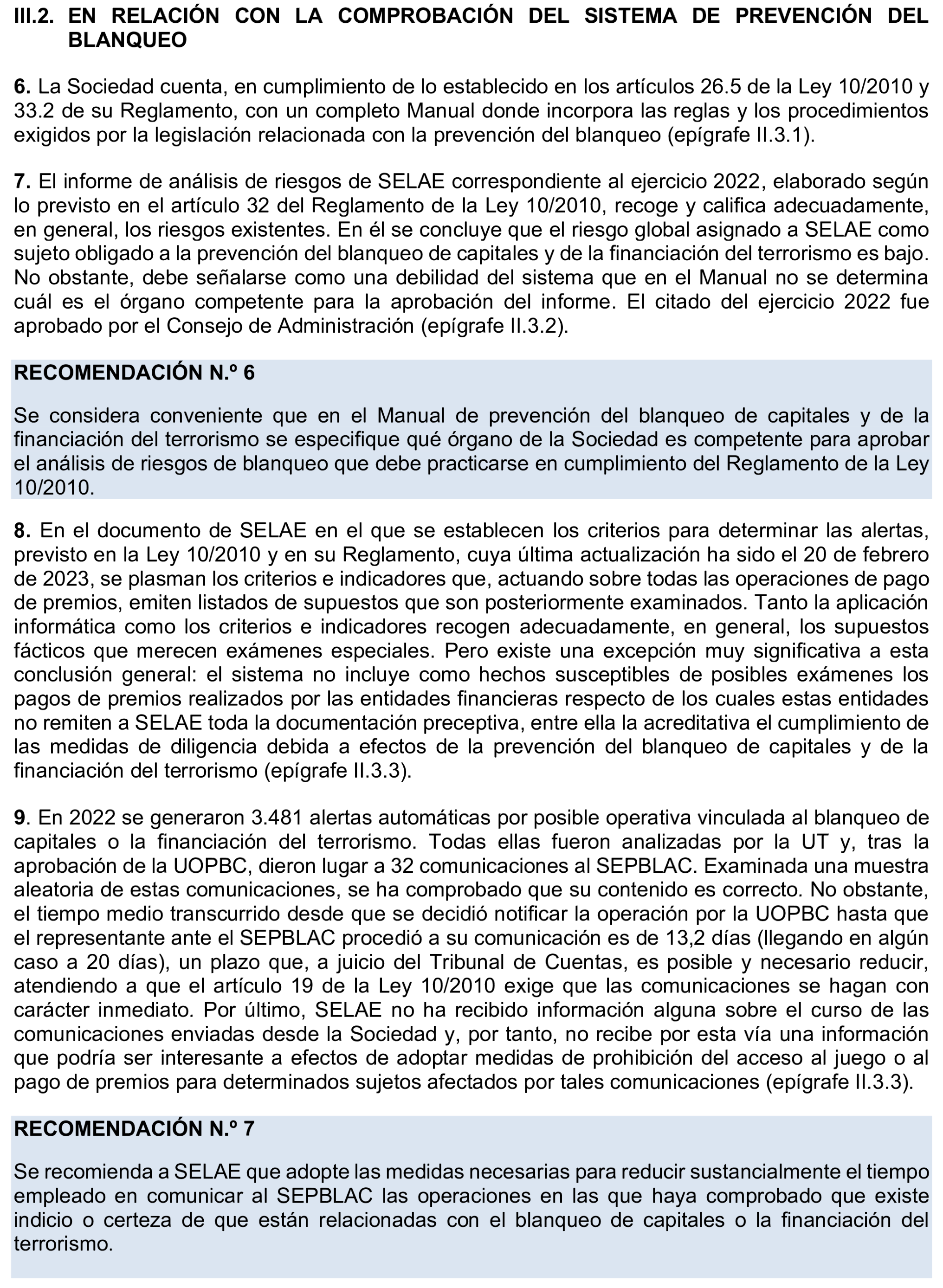 Imagen del artículo Resolución de 8 de mayo de 2025, aprobada por la Comisión Mixta para las Relaciones con el Tribunal de Cuentas, en relación con el Informe de fiscalización del sistema de control aplicado en la gestión de premios por la Sociedad Estatal Loterías y Apuestas del Estado, S.M.E., SA, (SELAE), ejercicio 2022.