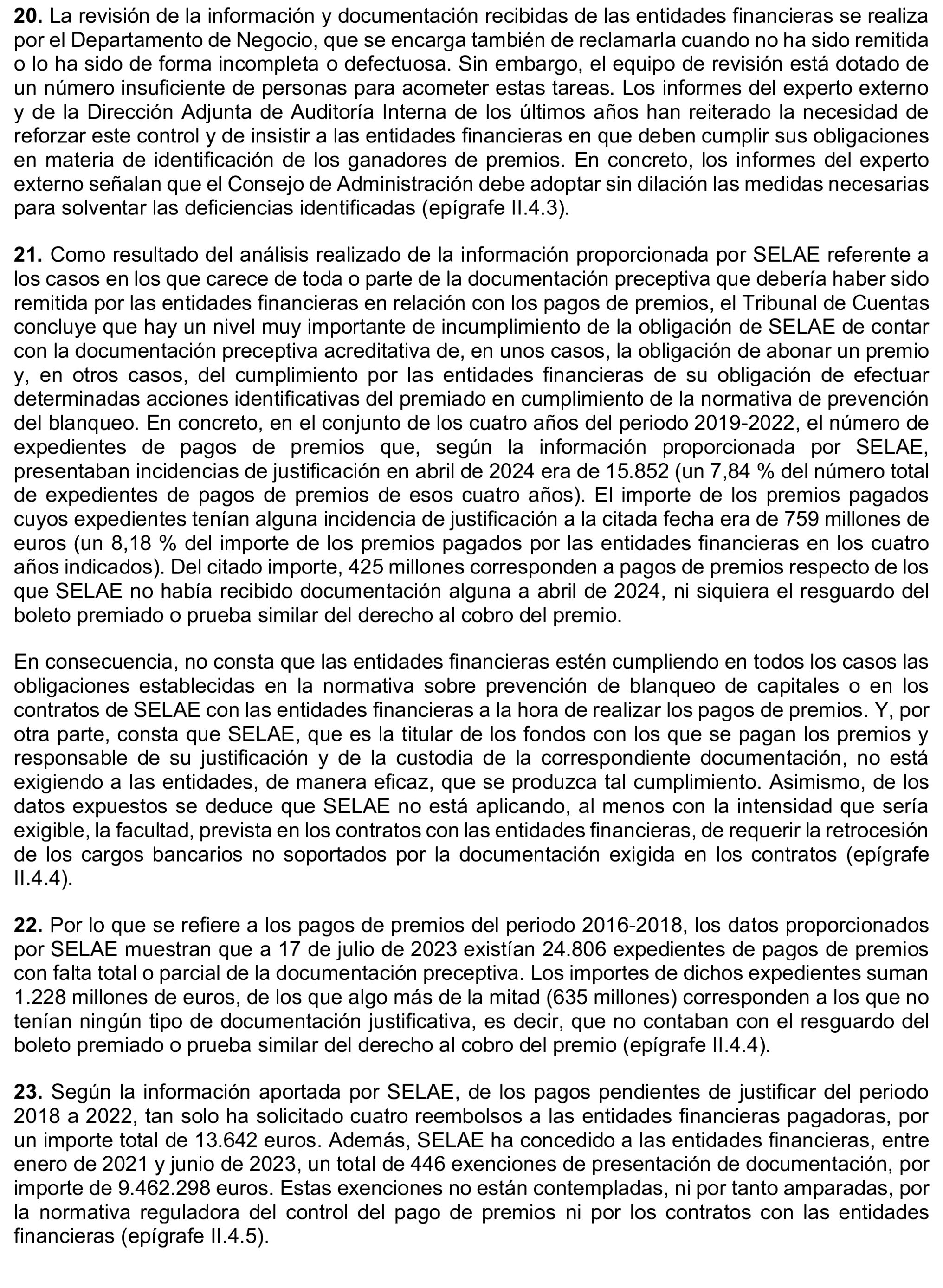 Imagen del artículo Resolución de 8 de mayo de 2025, aprobada por la Comisión Mixta para las Relaciones con el Tribunal de Cuentas, en relación con el Informe de fiscalización del sistema de control aplicado en la gestión de premios por la Sociedad Estatal Loterías y Apuestas del Estado, S.M.E., SA, (SELAE), ejercicio 2022.