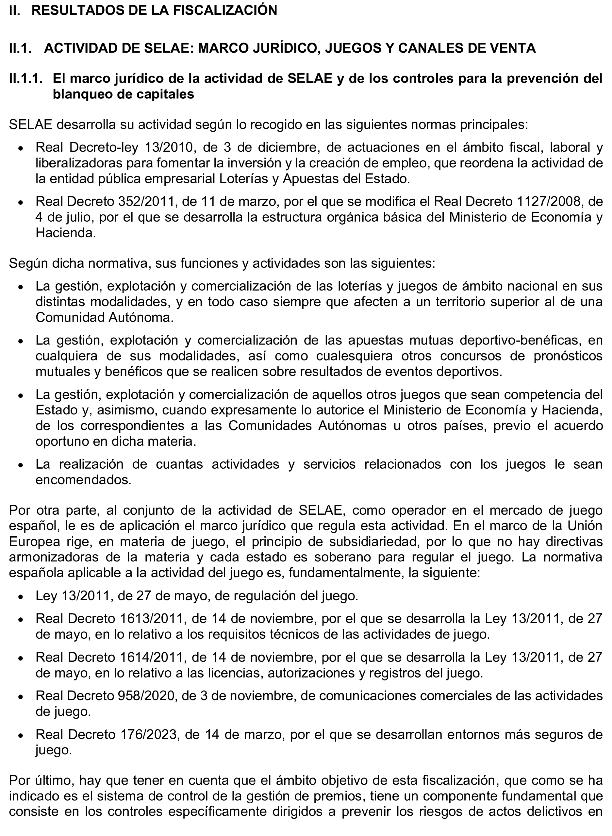 Imagen del artículo Resolución de 8 de mayo de 2025, aprobada por la Comisión Mixta para las Relaciones con el Tribunal de Cuentas, en relación con el Informe de fiscalización del sistema de control aplicado en la gestión de premios por la Sociedad Estatal Loterías y Apuestas del Estado, S.M.E., SA, (SELAE), ejercicio 2022.