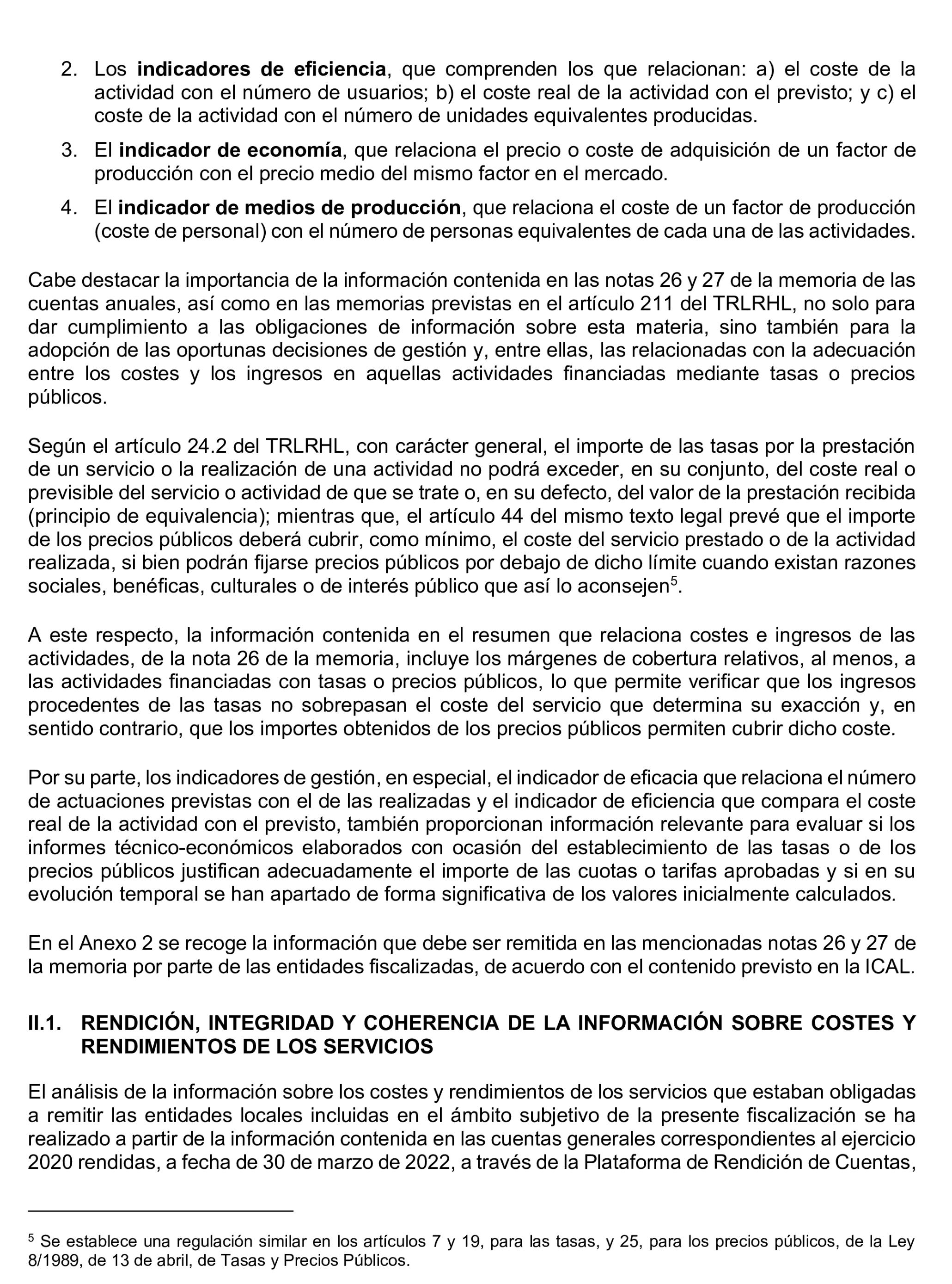 Imagen del artículo Resolución de 8 de mayo de 2025, aprobada por la Comisión Mixta para las Relaciones con el Tribunal de Cuentas, en relación con el Informe de fiscalización sobre la información relativa a los costes y rendimientos de los servicios incluida en las cuentas generales de los ayuntamientos de municipios de más de 50.000 habitantes, diputaciones provinciales, cabildos y consejos insulares, correspondientes al ejercicio 2020.