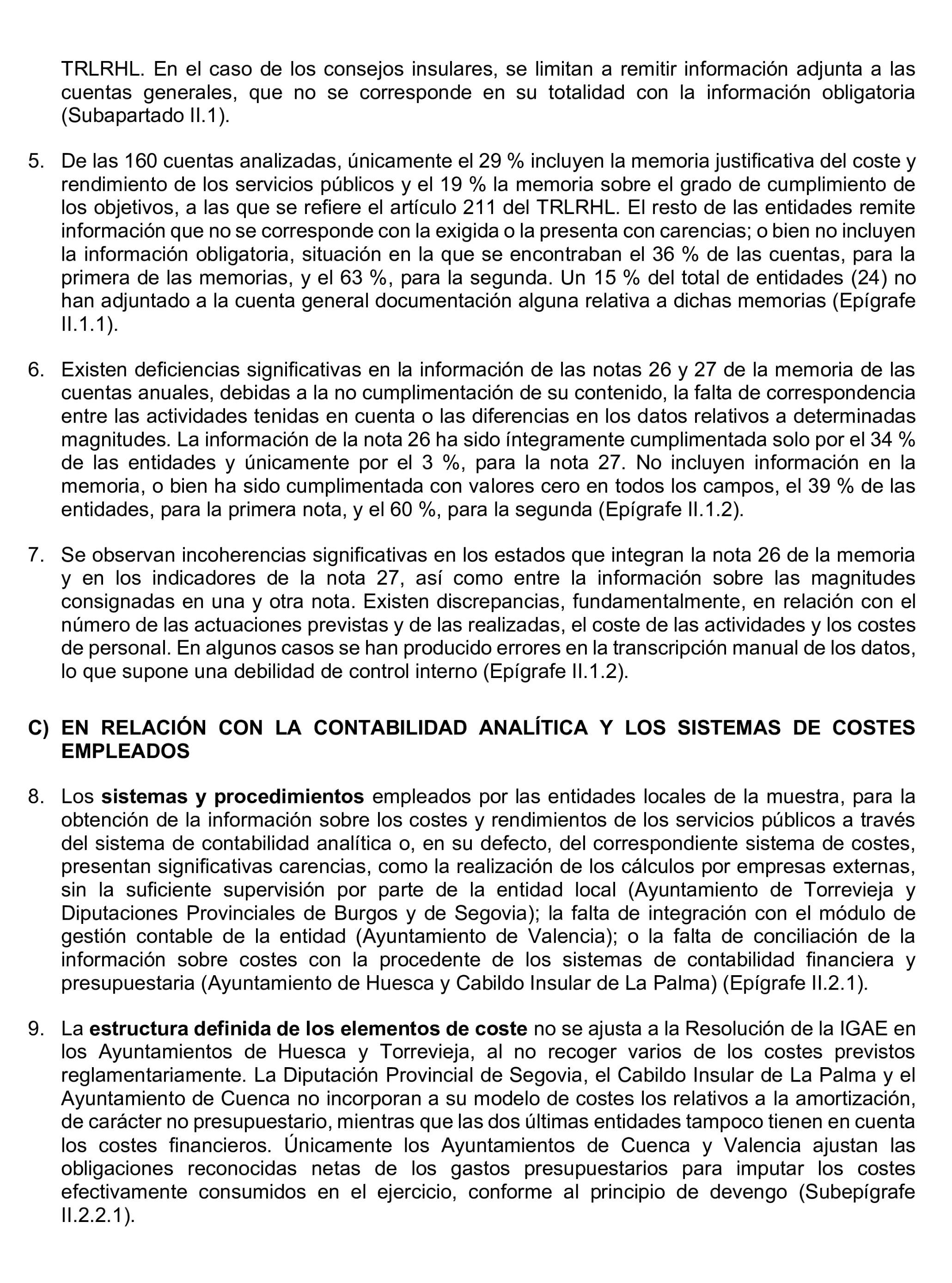 Imagen del artículo Resolución de 8 de mayo de 2025, aprobada por la Comisión Mixta para las Relaciones con el Tribunal de Cuentas, en relación con el Informe de fiscalización sobre la información relativa a los costes y rendimientos de los servicios incluida en las cuentas generales de los ayuntamientos de municipios de más de 50.000 habitantes, diputaciones provinciales, cabildos y consejos insulares, correspondientes al ejercicio 2020.