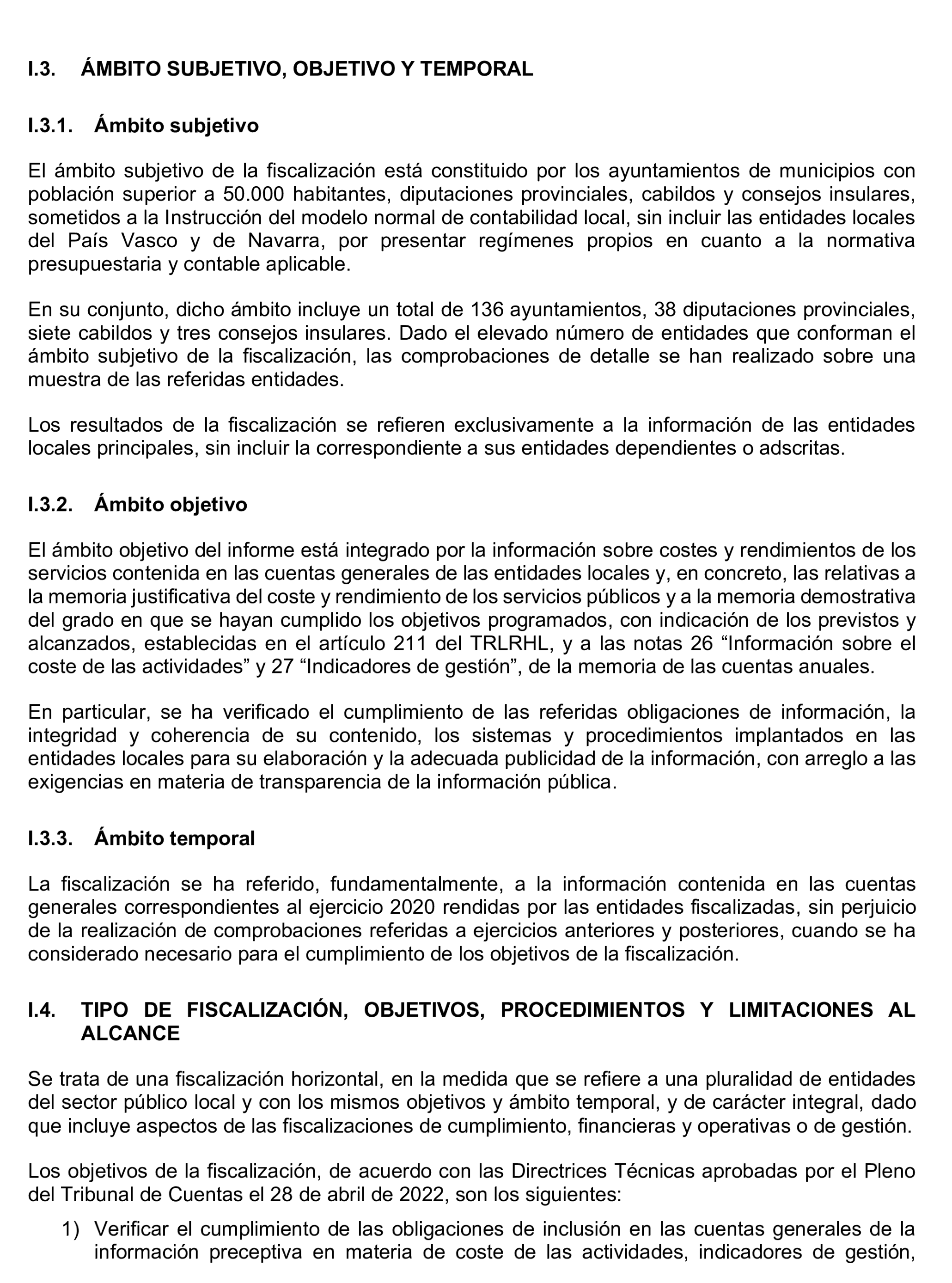 Imagen del artículo Resolución de 8 de mayo de 2025, aprobada por la Comisión Mixta para las Relaciones con el Tribunal de Cuentas, en relación con el Informe de fiscalización sobre la información relativa a los costes y rendimientos de los servicios incluida en las cuentas generales de los ayuntamientos de municipios de más de 50.000 habitantes, diputaciones provinciales, cabildos y consejos insulares, correspondientes al ejercicio 2020.