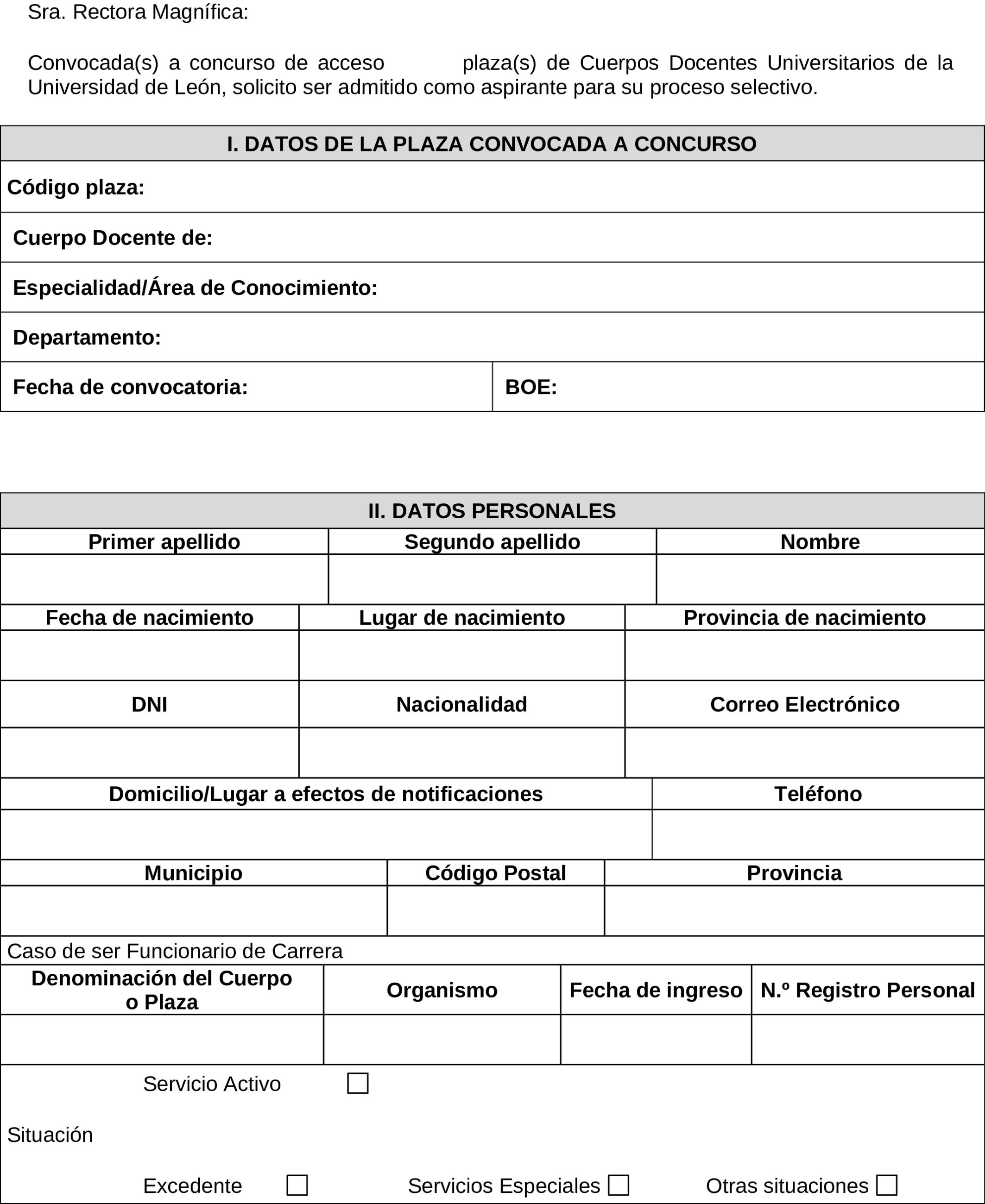 Imagen del artículo Resolución de 5 de febrero de 2025, de la Universidad de León, por la que se convoca concurso de acceso a plaza de cuerpos docentes universitarios.