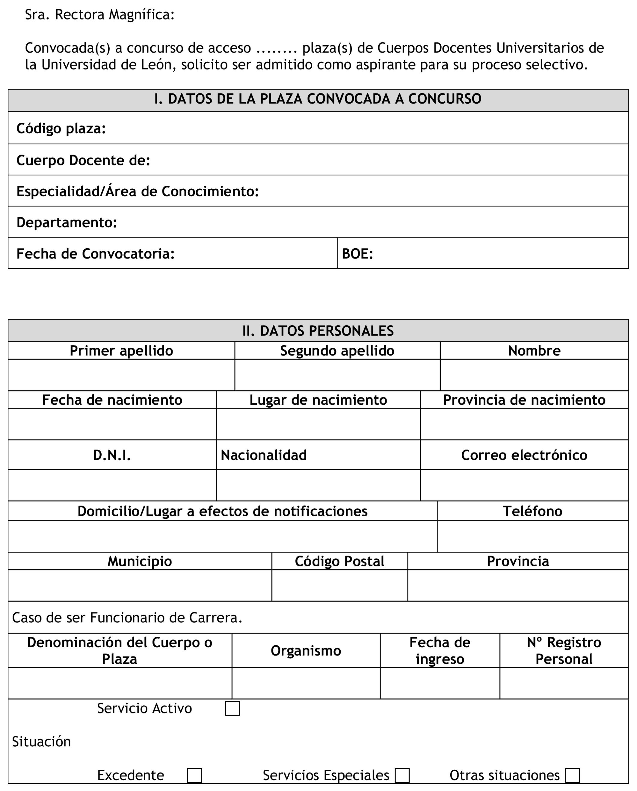 Imagen del artículo Resolución de 5 de febrero de 2025, de la Universidad de León, por la que se convoca concurso de acceso a plazas de cuerpos docentes universitarios.