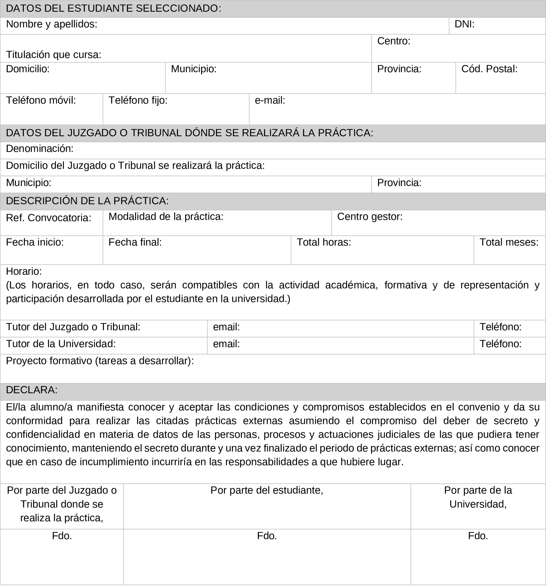 Imagen del artículo Resolución de 7 de febrero de 2025, de la Secretaría de Estado de Justicia, por la que se publica el Convenio con el Consejo General del Poder Judicial, la Comunidad Autónoma de Galicia y la Universidad de A Coruña, para la realización de prácticas externas en juzgados y tribunales.