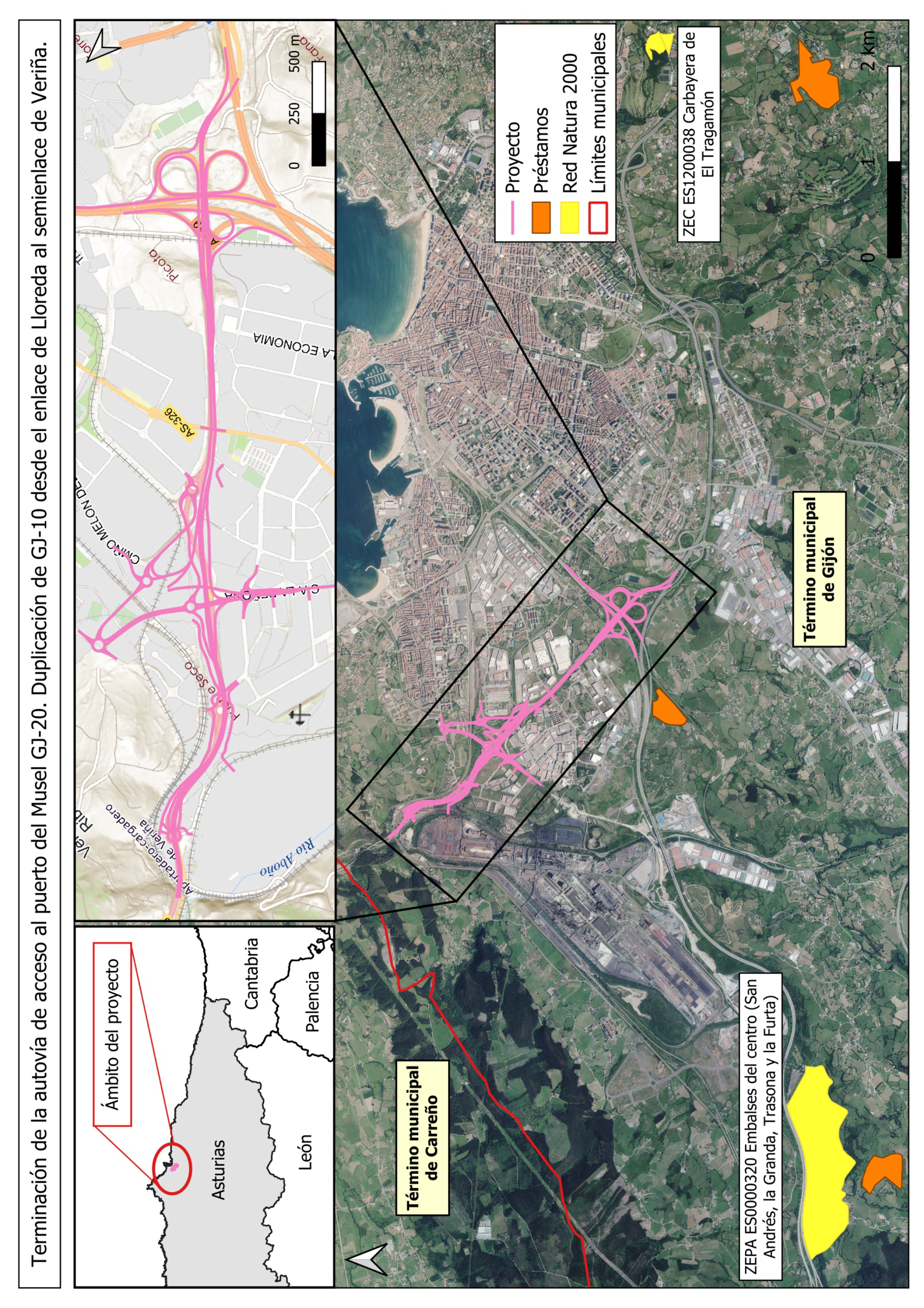 Imagen del artículo Resolución de 14 de febrero de 2025, de la Dirección General de Calidad y Evaluación Ambiental, por la que se formula informe de impacto ambiental del proyecto «Terminación de la autovía de acceso al puerto del Musel GJ-20. Duplicación de GJ-10 desde el enlace de Lloreda al semienlace de Veriña».