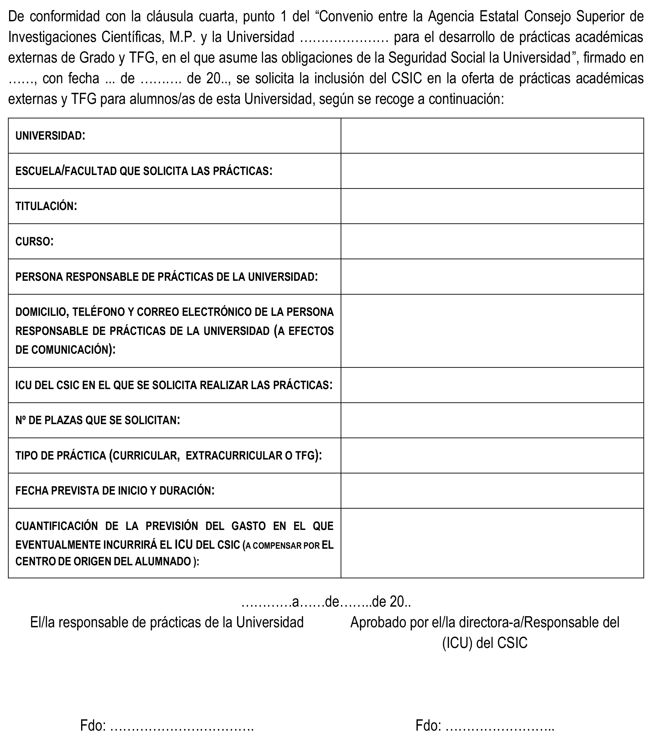 Imagen del artículo Resolución de 17 de febrero de 2025, de la Presidencia de la Agencia Estatal Consejo Superior de Investigaciones Científicas, M.P., por la que se publica el Convenio con la Universidad de A Coruña, para el desarrollo de prácticas académicas externas de grado y trabajos fin de grado.