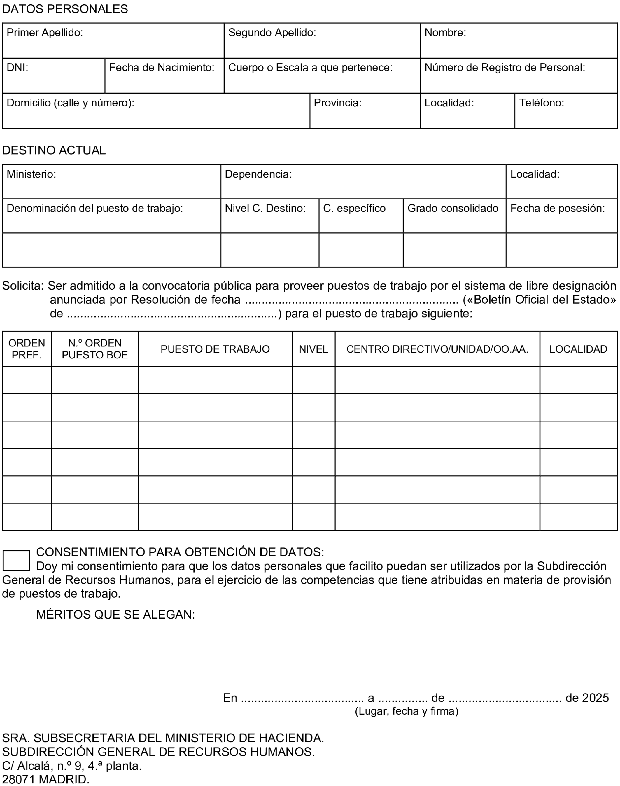Imagen del artículo Resolución de 21 de febrero de 2025, de la Subsecretaría, por la que se convoca la provisión de puestos de trabajo por el sistema de libre designación.