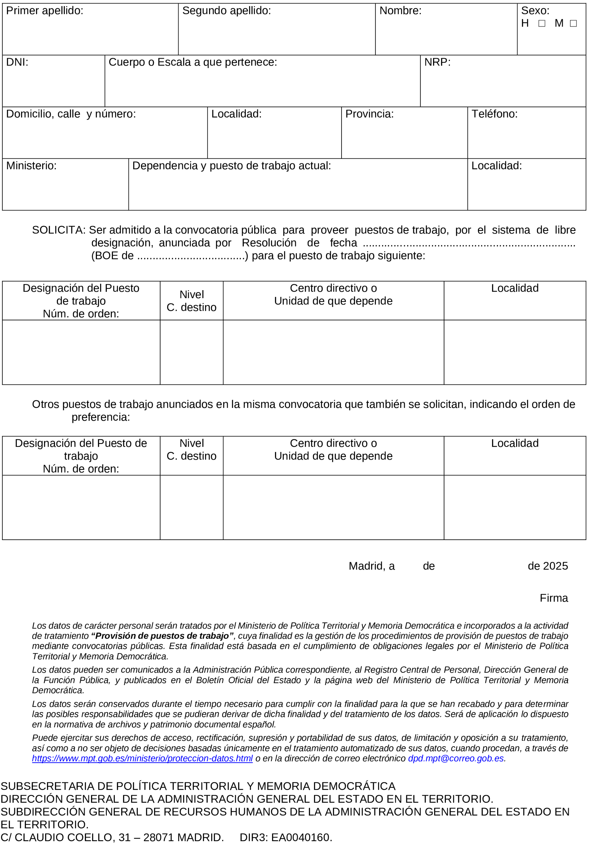 Imagen del artículo Resolución de 10 de marzo de 2025, de la Subsecretaría, por la que se convoca la provisión de puestos de trabajo por el sistema de libre designación.