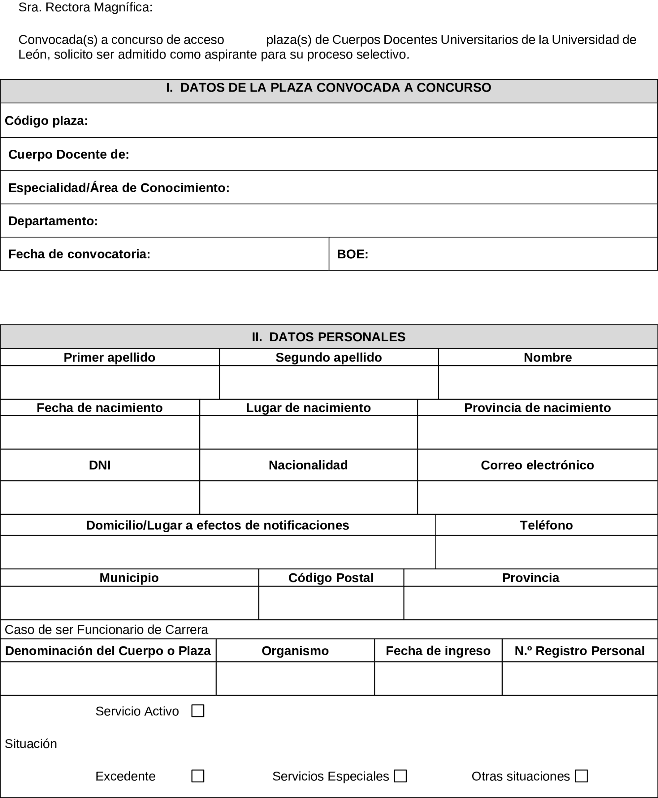 Imagen del artículo Resolución de 10 de marzo de 2025, de la Universidad de León, por la que se convoca concurso de acceso a plaza de cuerpos docentes universitarios.