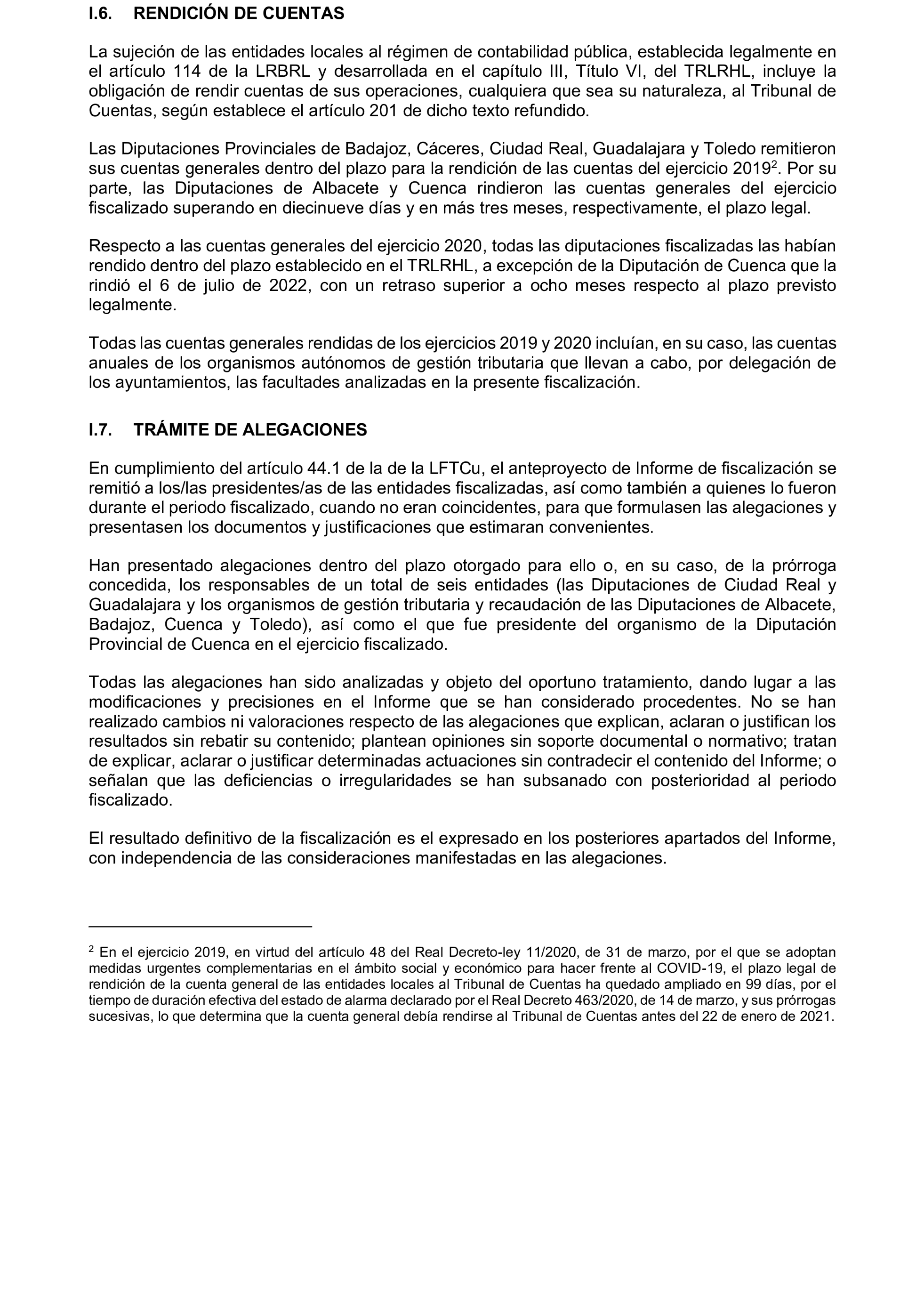Imagen del artículo Resolución de 19 de diciembre de 2024, aprobada por la Comisión Mixta para las Relaciones con el Tribunal de Cuentas, en relación con el Informe de fiscalización de la gestión, recaudación e inspección delegada por los Ayuntamientos de las Diputaciones Provinciales de Comunidades Autónomas sin órgano de control externo propio, ejercicio 2019.
