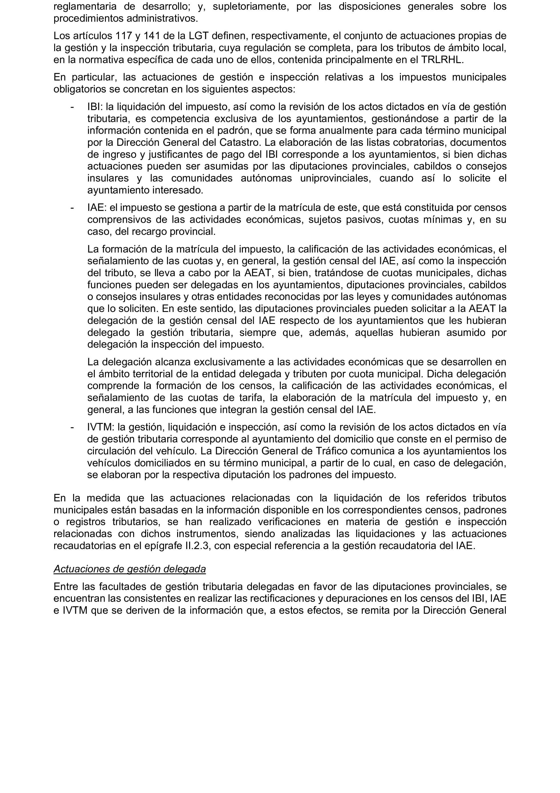 Imagen del artículo Resolución de 19 de diciembre de 2024, aprobada por la Comisión Mixta para las Relaciones con el Tribunal de Cuentas, en relación con el Informe de fiscalización de la gestión, recaudación e inspección delegada por los Ayuntamientos de las Diputaciones Provinciales de Comunidades Autónomas sin órgano de control externo propio, ejercicio 2019.