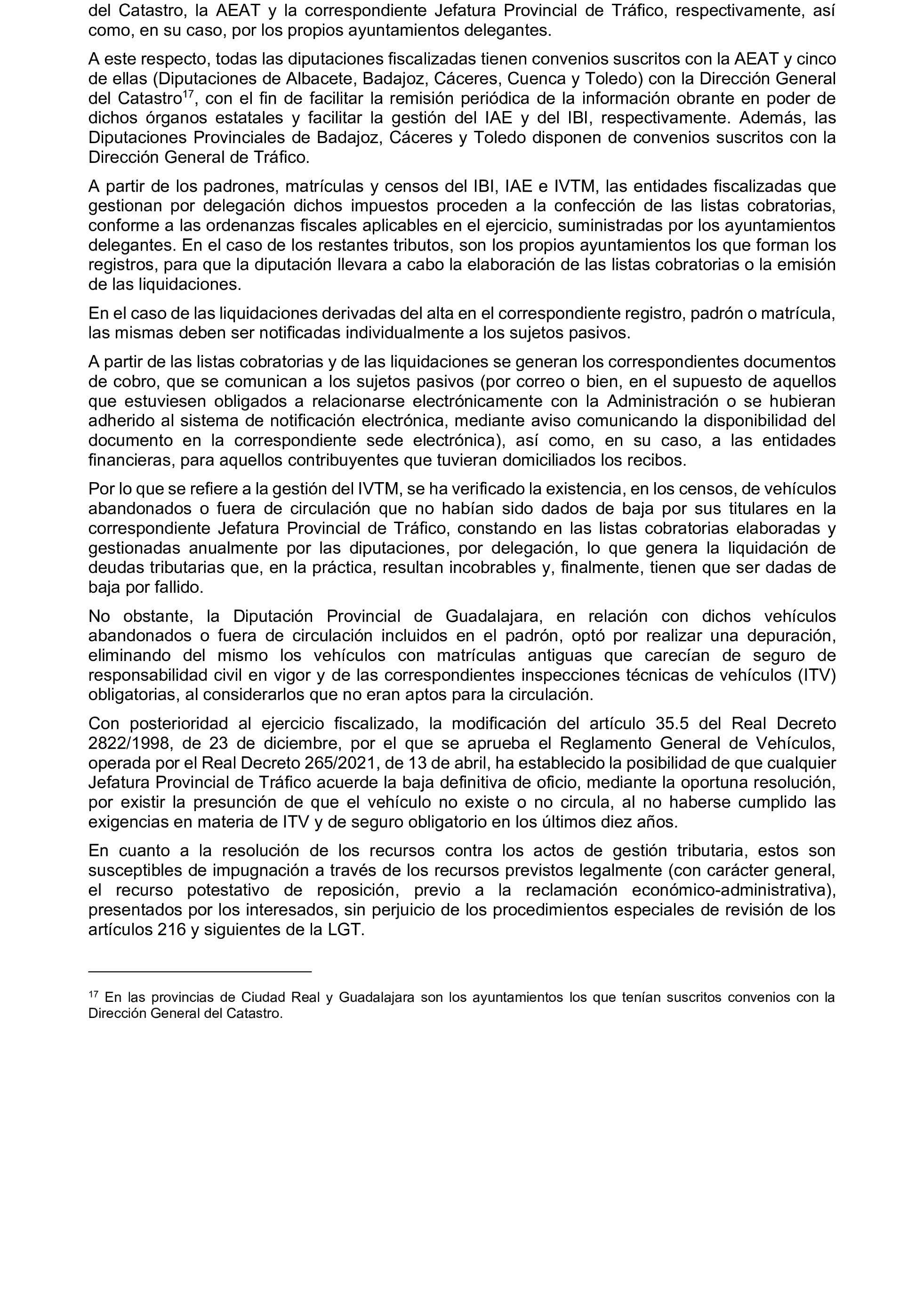 Imagen del artículo Resolución de 19 de diciembre de 2024, aprobada por la Comisión Mixta para las Relaciones con el Tribunal de Cuentas, en relación con el Informe de fiscalización de la gestión, recaudación e inspección delegada por los Ayuntamientos de las Diputaciones Provinciales de Comunidades Autónomas sin órgano de control externo propio, ejercicio 2019.