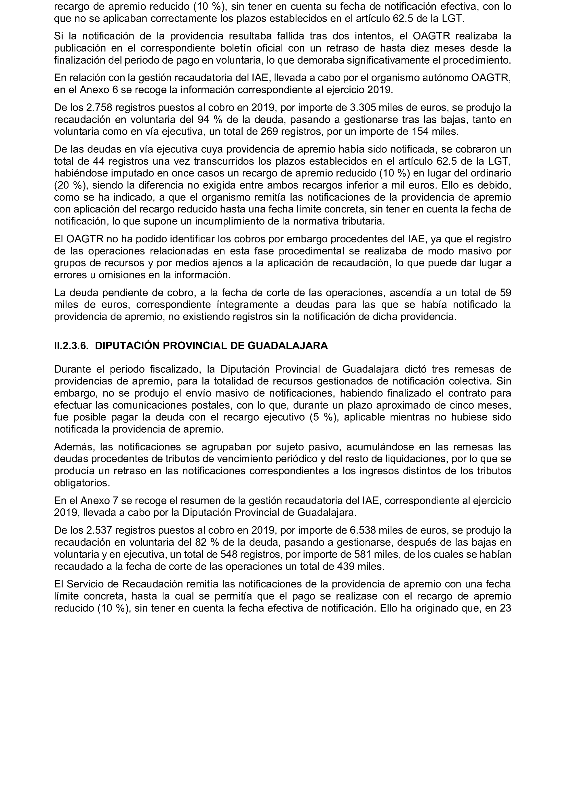 Imagen del artículo Resolución de 19 de diciembre de 2024, aprobada por la Comisión Mixta para las Relaciones con el Tribunal de Cuentas, en relación con el Informe de fiscalización de la gestión, recaudación e inspección delegada por los Ayuntamientos de las Diputaciones Provinciales de Comunidades Autónomas sin órgano de control externo propio, ejercicio 2019.