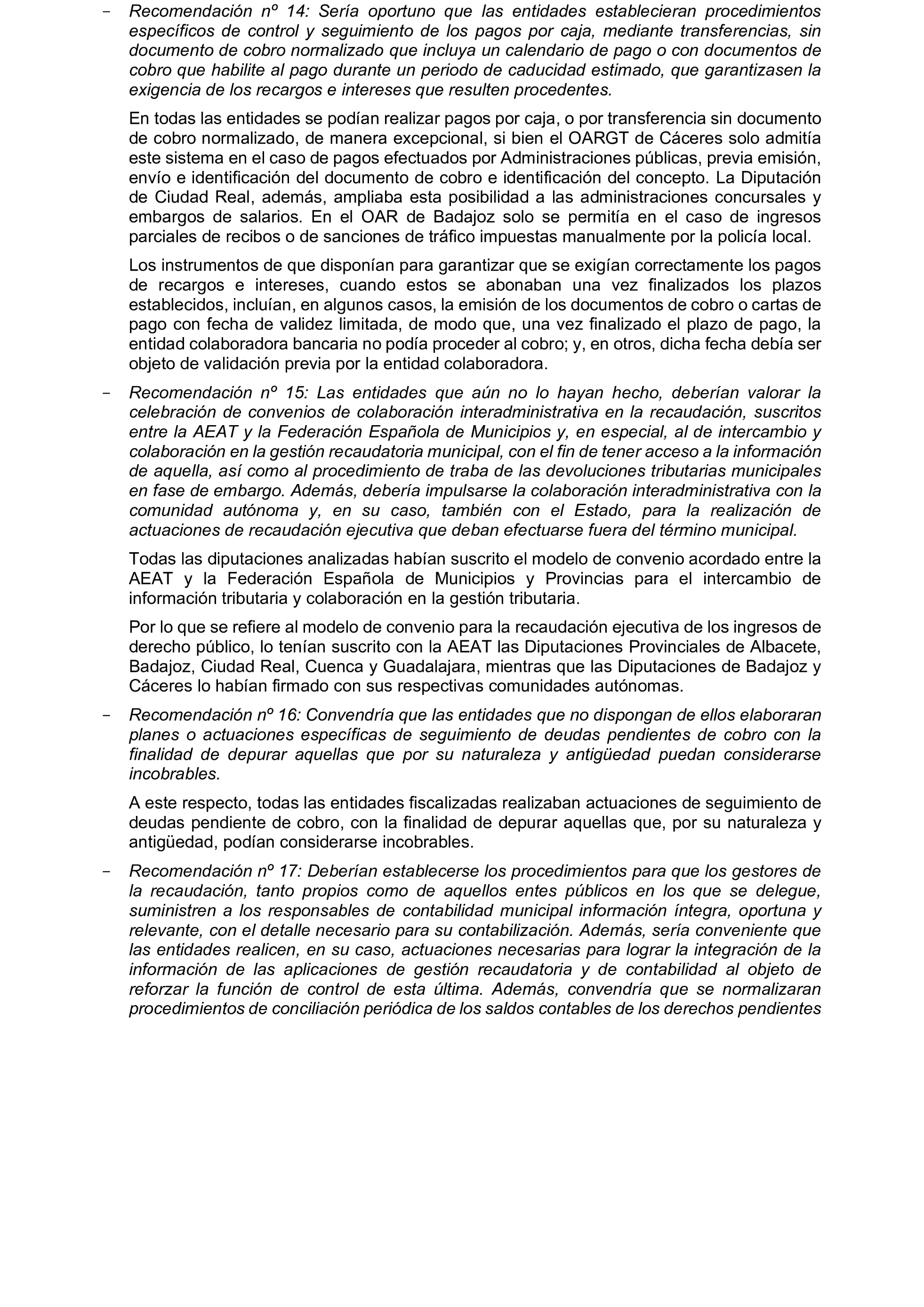 Imagen del artículo Resolución de 19 de diciembre de 2024, aprobada por la Comisión Mixta para las Relaciones con el Tribunal de Cuentas, en relación con el Informe de fiscalización de la gestión, recaudación e inspección delegada por los Ayuntamientos de las Diputaciones Provinciales de Comunidades Autónomas sin órgano de control externo propio, ejercicio 2019.