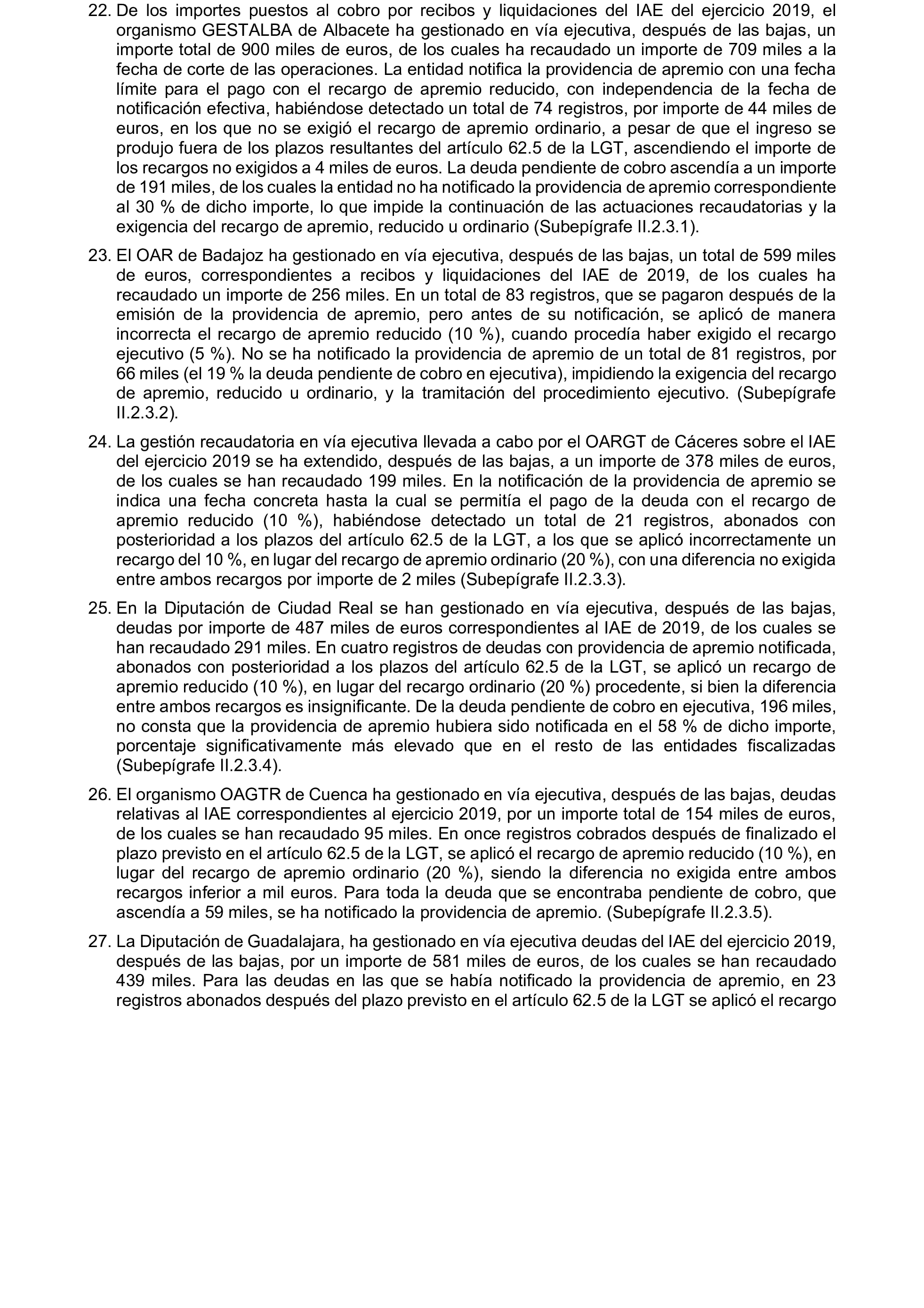 Imagen del artículo Resolución de 19 de diciembre de 2024, aprobada por la Comisión Mixta para las Relaciones con el Tribunal de Cuentas, en relación con el Informe de fiscalización de la gestión, recaudación e inspección delegada por los Ayuntamientos de las Diputaciones Provinciales de Comunidades Autónomas sin órgano de control externo propio, ejercicio 2019.
