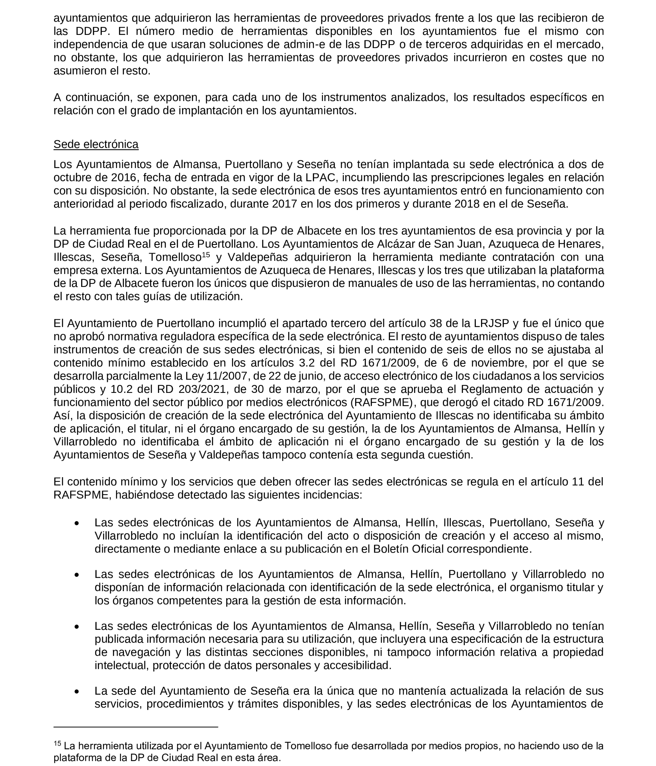 Imagen del artículo Resolución de 19 de diciembre de 2024, aprobada por la Comisión Mixta para las Relaciones con el Tribunal de Cuentas, en relación con el Informe de fiscalización de la implantación de la administración electrónica en los ayuntamientos de municipios de entre 20.000 y 50.000 habitantes de Castilla-La Mancha, ejercicios 2019 a 2021.