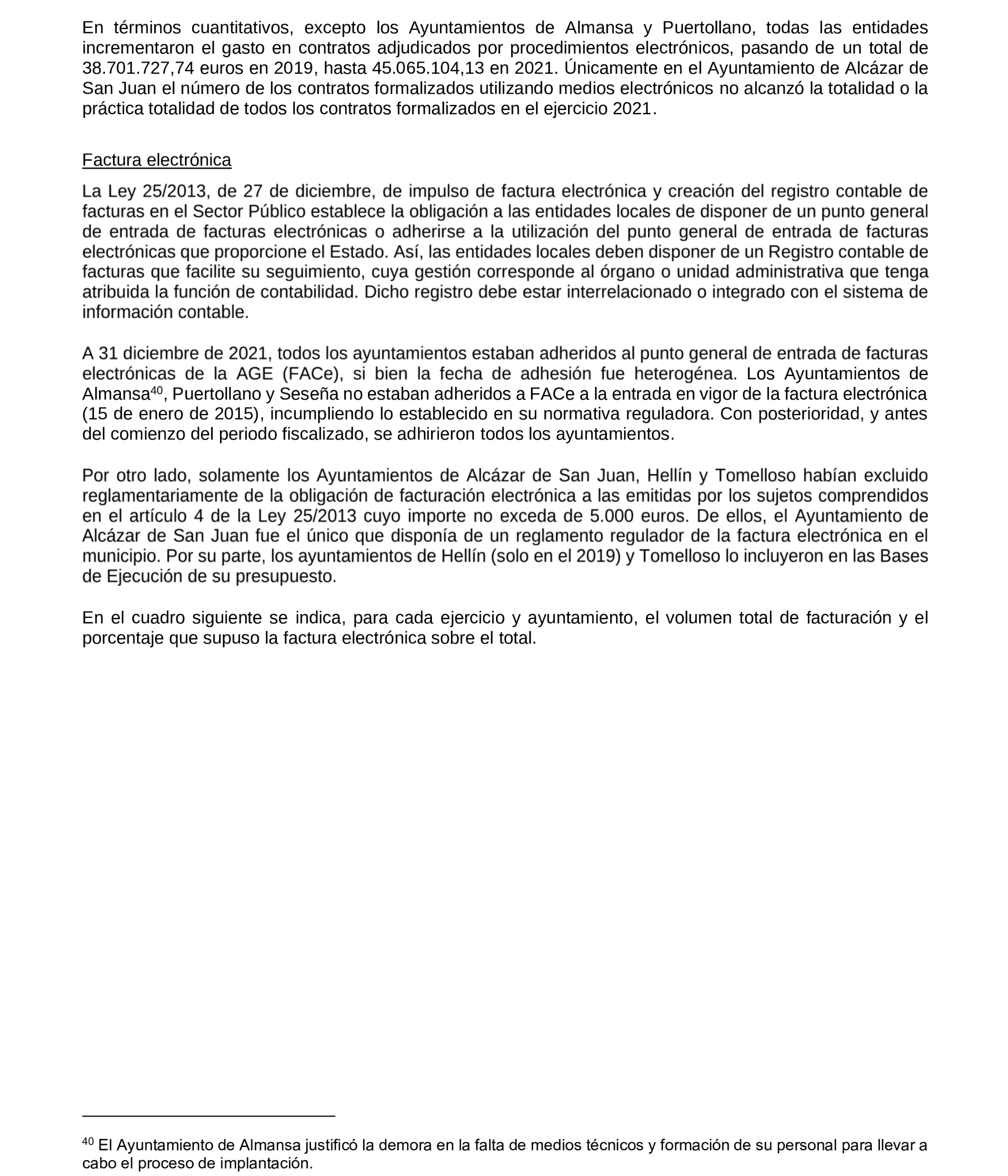 Imagen del artículo Resolución de 19 de diciembre de 2024, aprobada por la Comisión Mixta para las Relaciones con el Tribunal de Cuentas, en relación con el Informe de fiscalización de la implantación de la administración electrónica en los ayuntamientos de municipios de entre 20.000 y 50.000 habitantes de Castilla-La Mancha, ejercicios 2019 a 2021.