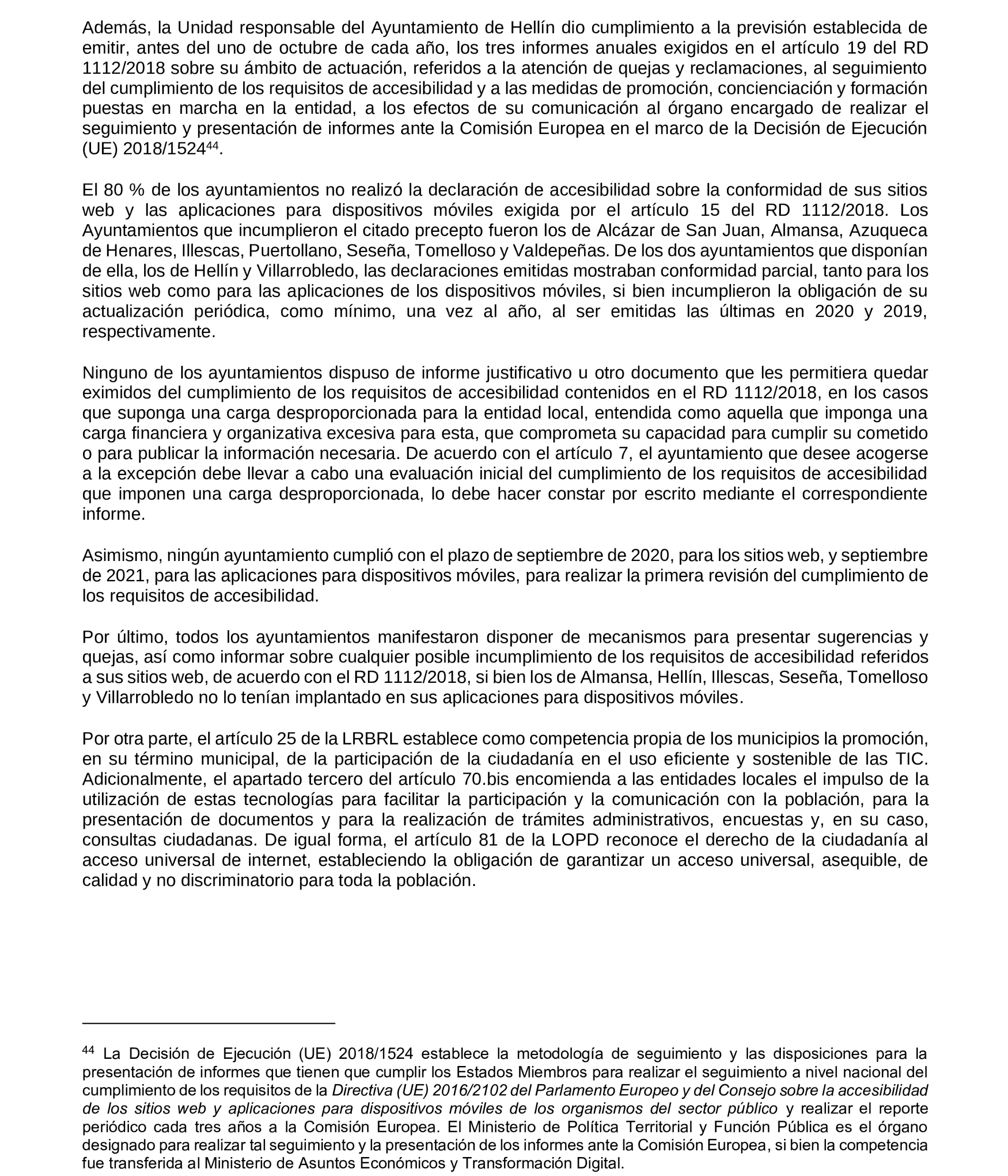 Imagen del artículo Resolución de 19 de diciembre de 2024, aprobada por la Comisión Mixta para las Relaciones con el Tribunal de Cuentas, en relación con el Informe de fiscalización de la implantación de la administración electrónica en los ayuntamientos de municipios de entre 20.000 y 50.000 habitantes de Castilla-La Mancha, ejercicios 2019 a 2021.