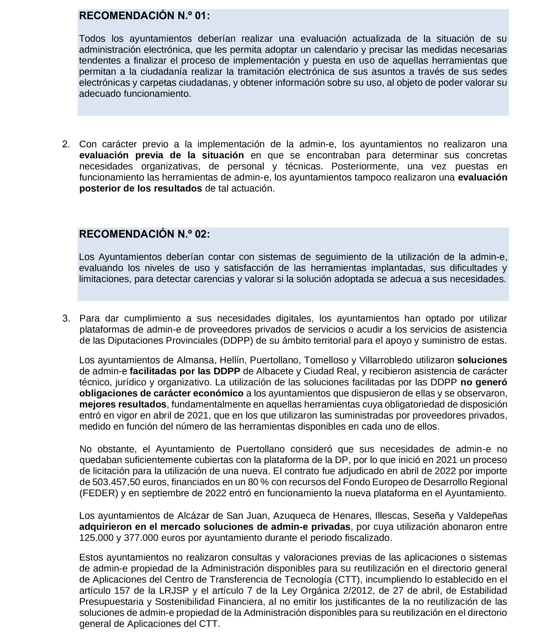 Imagen del artículo Resolución de 19 de diciembre de 2024, aprobada por la Comisión Mixta para las Relaciones con el Tribunal de Cuentas, en relación con el Informe de fiscalización de la implantación de la administración electrónica en los ayuntamientos de municipios de entre 20.000 y 50.000 habitantes de Castilla-La Mancha, ejercicios 2019 a 2021.