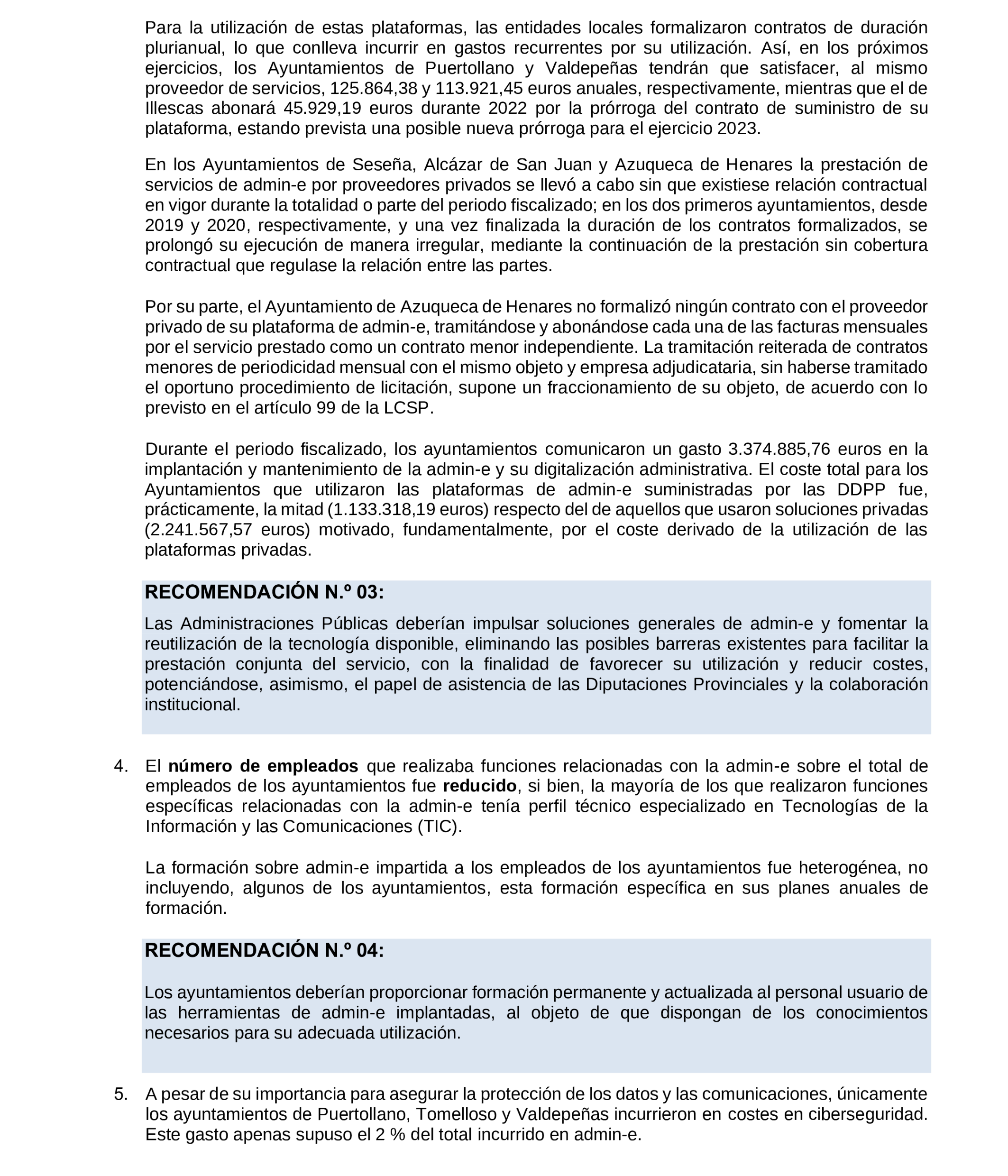 Imagen del artículo Resolución de 19 de diciembre de 2024, aprobada por la Comisión Mixta para las Relaciones con el Tribunal de Cuentas, en relación con el Informe de fiscalización de la implantación de la administración electrónica en los ayuntamientos de municipios de entre 20.000 y 50.000 habitantes de Castilla-La Mancha, ejercicios 2019 a 2021.
