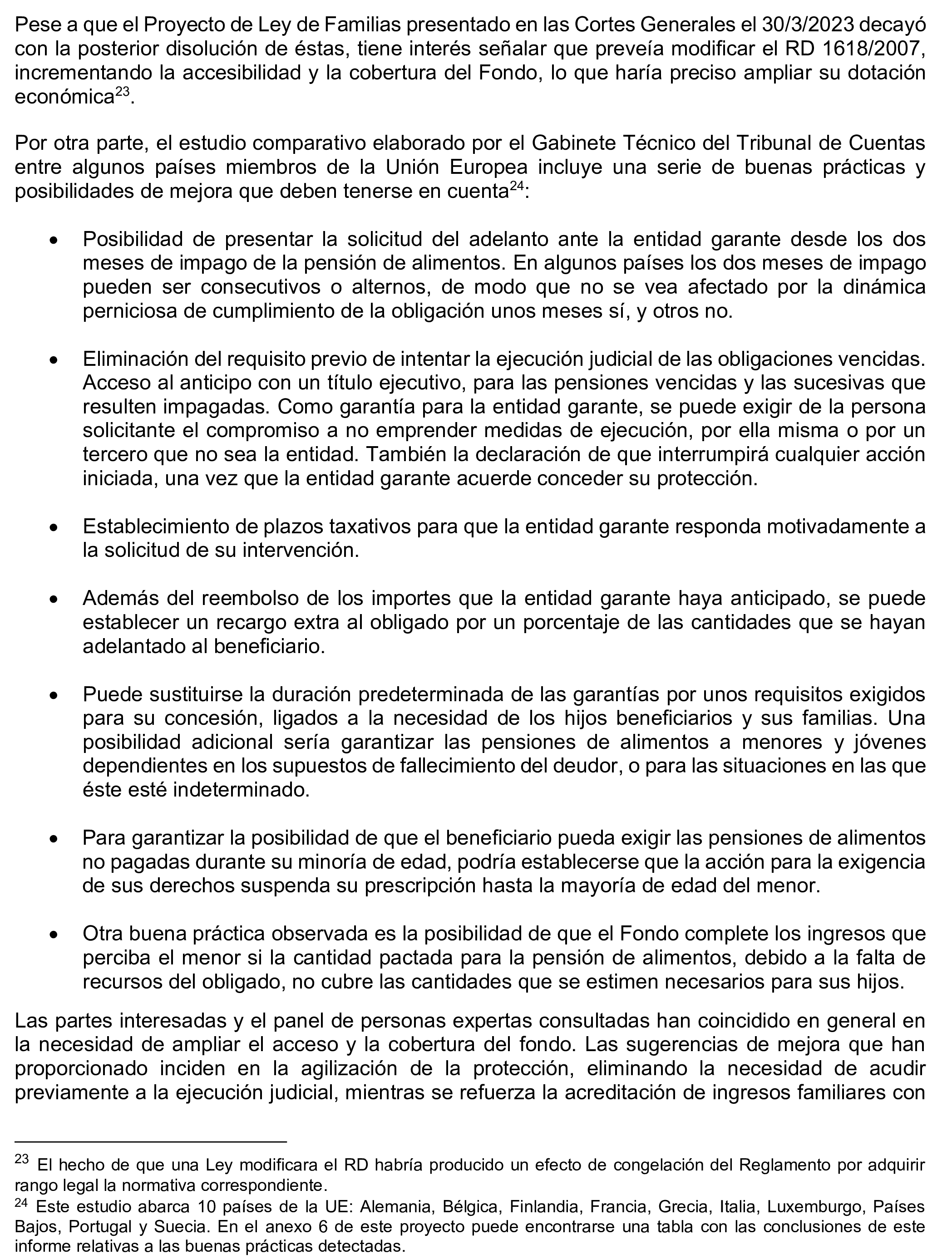 Imagen del artículo Resolución de 19 de diciembre de 2024, aprobada por la Comisión Mixta para las Relaciones con el Tribunal de Cuentas, en relación con el Informe de fiscalización operativa y con enfoque evaluador del Fondo de Garantía del Pago de Alimentos, ejercicio 2022.