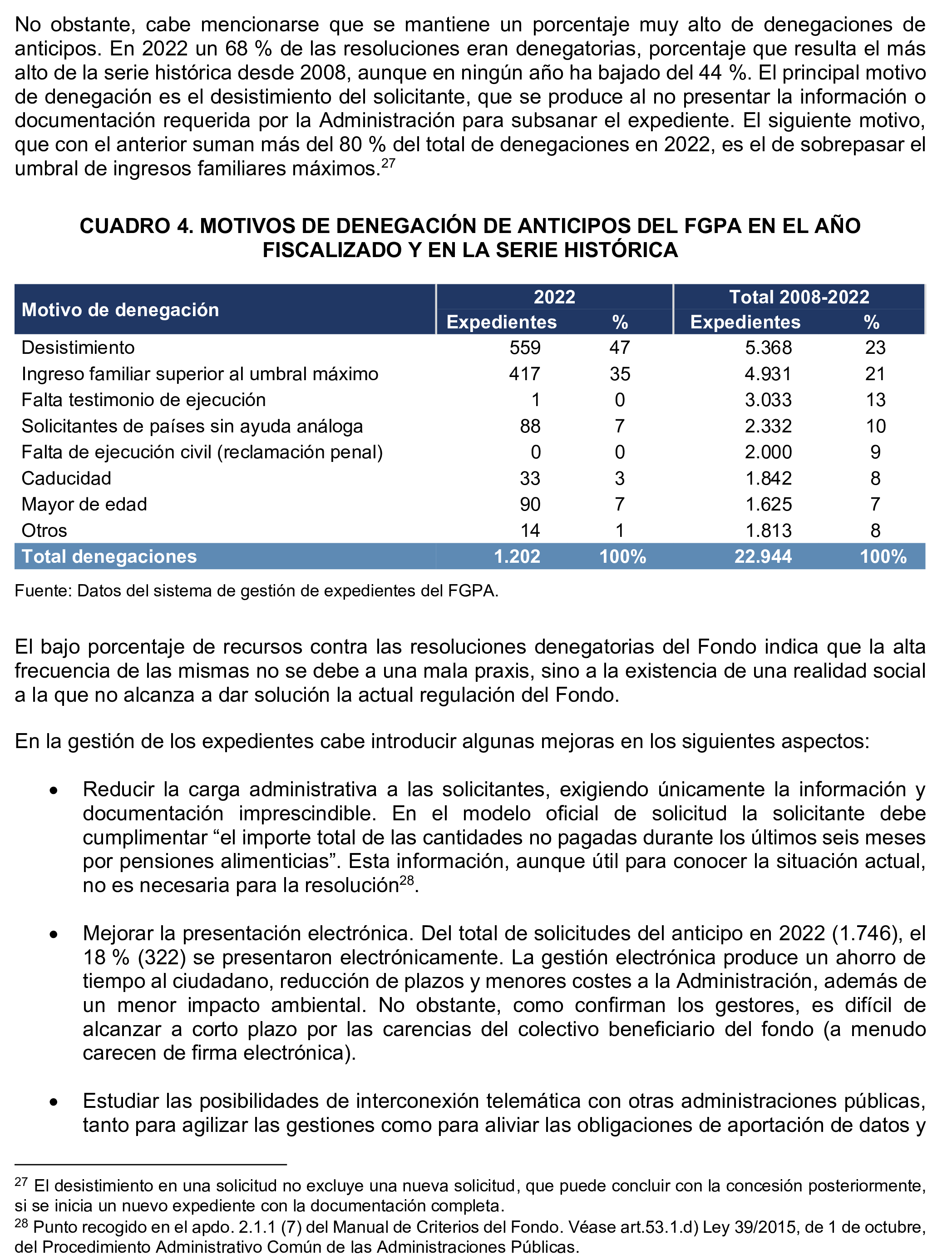 Imagen del artículo Resolución de 19 de diciembre de 2024, aprobada por la Comisión Mixta para las Relaciones con el Tribunal de Cuentas, en relación con el Informe de fiscalización operativa y con enfoque evaluador del Fondo de Garantía del Pago de Alimentos, ejercicio 2022.