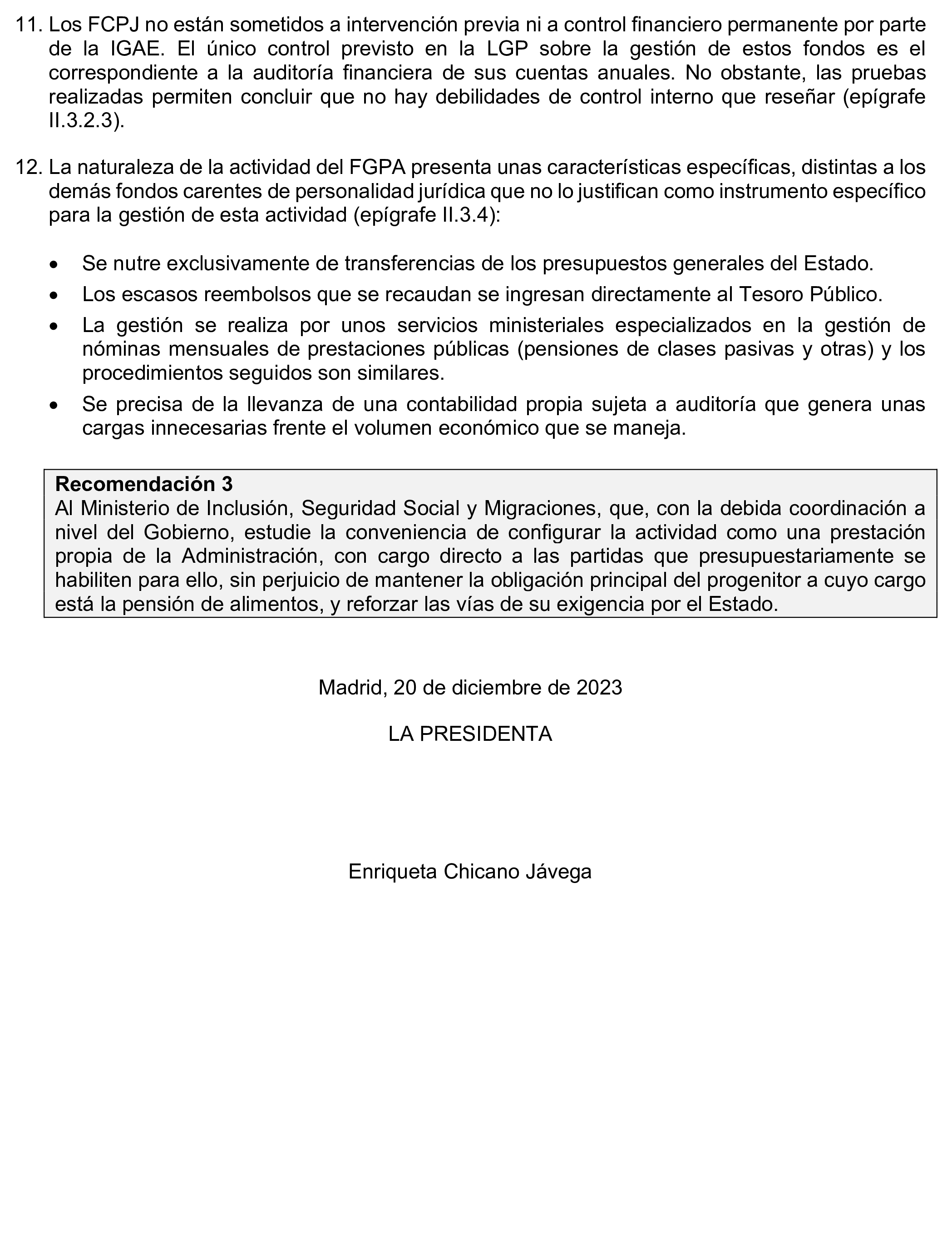 Imagen del artículo Resolución de 19 de diciembre de 2024, aprobada por la Comisión Mixta para las Relaciones con el Tribunal de Cuentas, en relación con el Informe de fiscalización operativa y con enfoque evaluador del Fondo de Garantía del Pago de Alimentos, ejercicio 2022.
