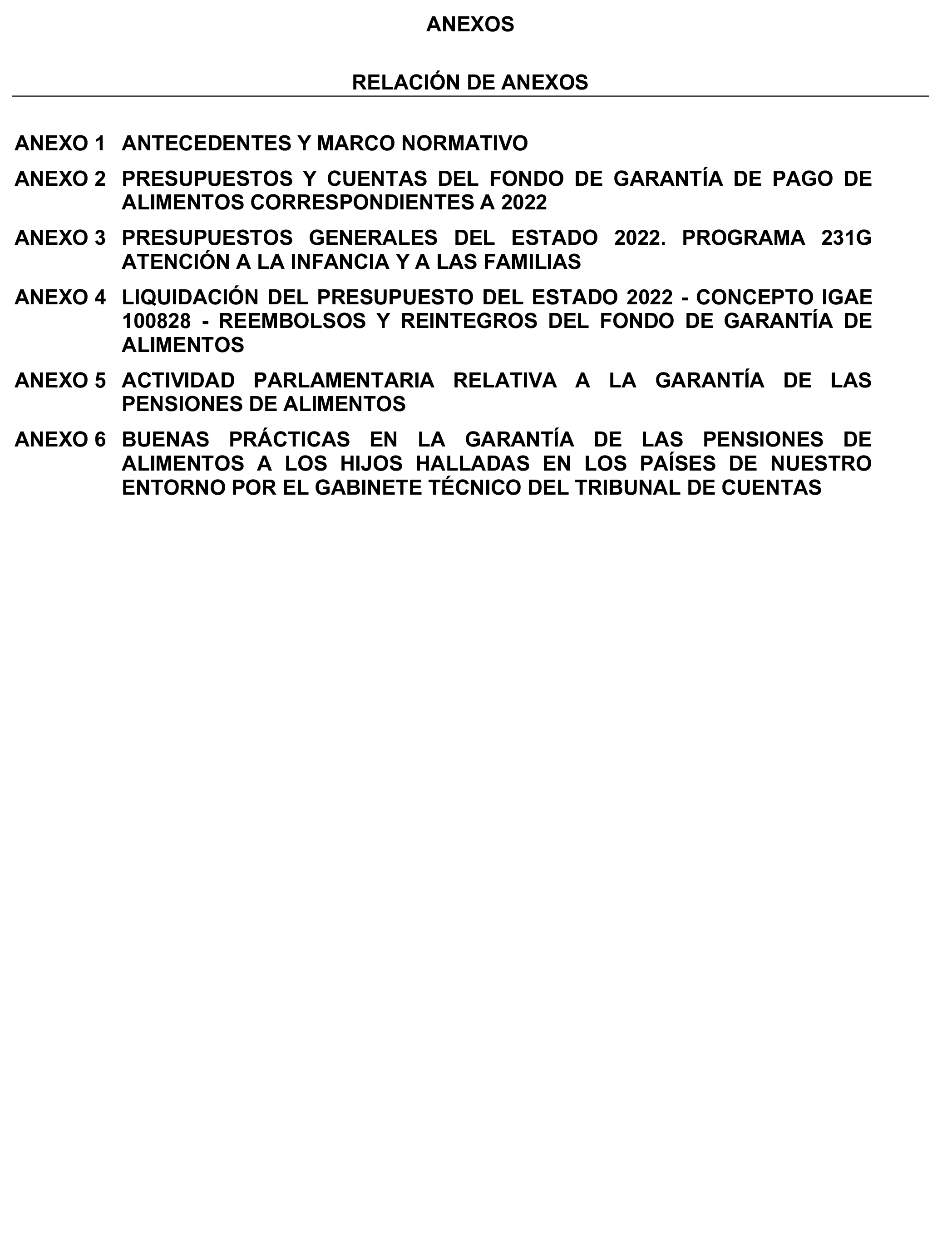 Imagen del artículo Resolución de 19 de diciembre de 2024, aprobada por la Comisión Mixta para las Relaciones con el Tribunal de Cuentas, en relación con el Informe de fiscalización operativa y con enfoque evaluador del Fondo de Garantía del Pago de Alimentos, ejercicio 2022.