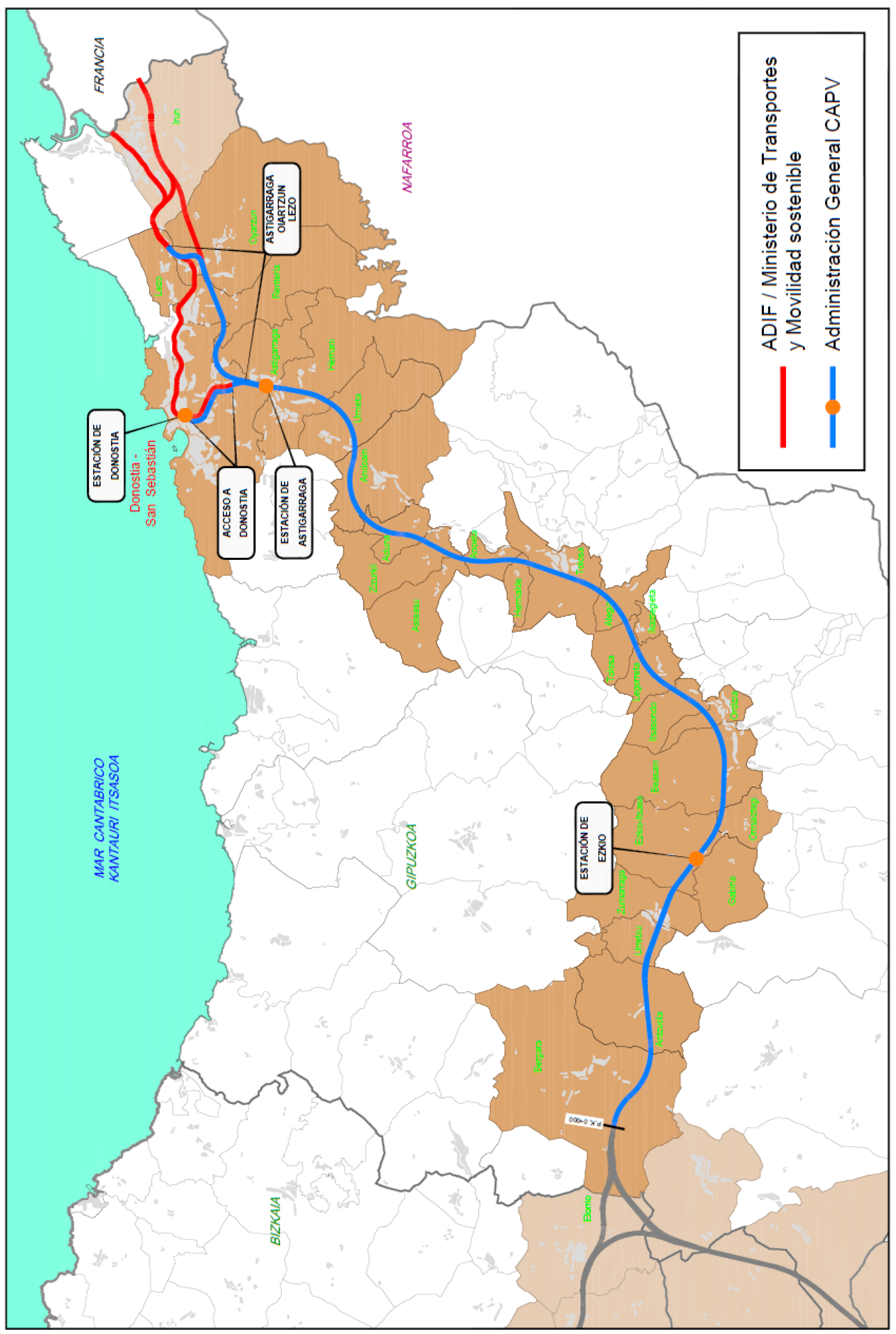 Imagen del artículo Resolución de 12 de abril de 2025, de la Subsecretaría, por la que se publica la tercera modificación del Convenio con la Comunidad Autónoma del País Vasco y el Administrador de Infraestructuras Ferroviarias, E.P.E., para la construcción de la nueva red ferroviaria en el País Vasco.